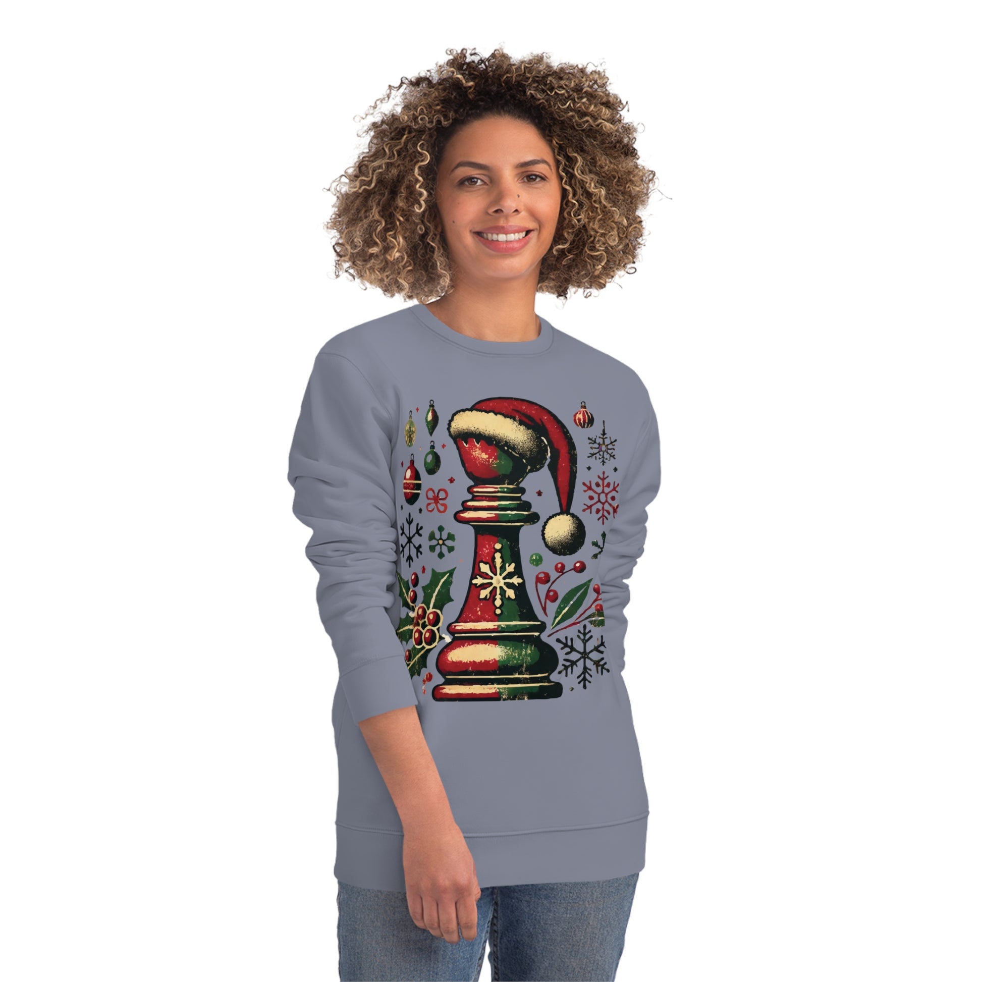 Sudadera Unisex Changer - Alfil Vintage Navideño, Elegancia y Comodidad   Sweatshirt