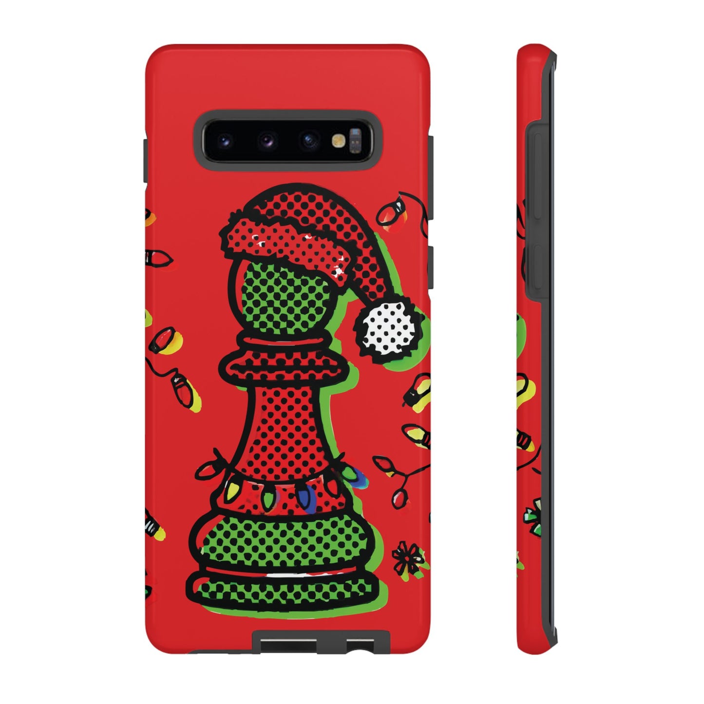 Funda Tough Peón de Ajedrez Navideño Pop Art – iPhone, Samsung y Pixel   Phone Case  24.00 Samsung-Galaxy-S10-Plus-Glossy