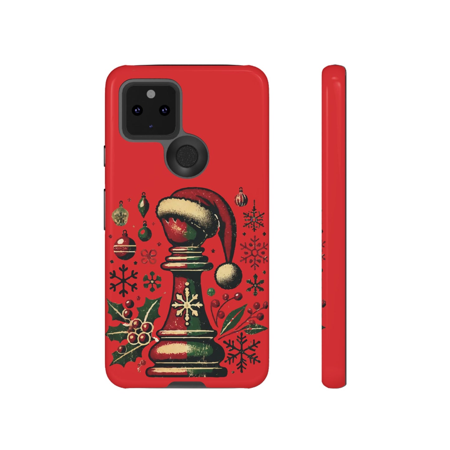 Fundas Tough para Móvil - Alfil Vintage Navideño, Doble Protección   Phone Case  24.00 Google-Pixel-5-5G-Glossy