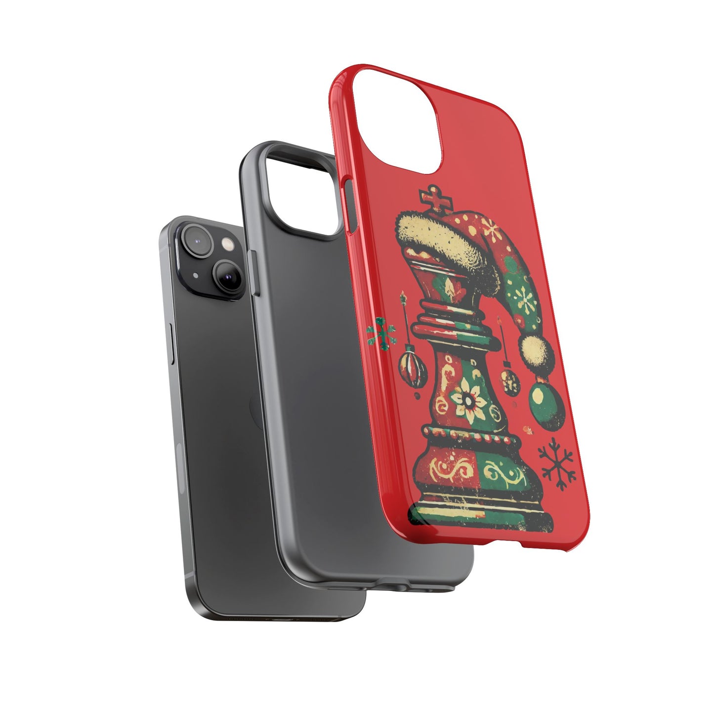 Funda Tough Case Rey Vintage – Protección y estilo navideño retro   Phone Case