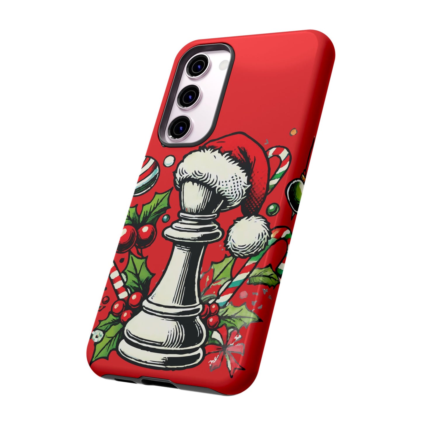 Funda Protectora Navideña con Alfil Pop Art - iPhone, Samsung, Google Pixel   Phone Case