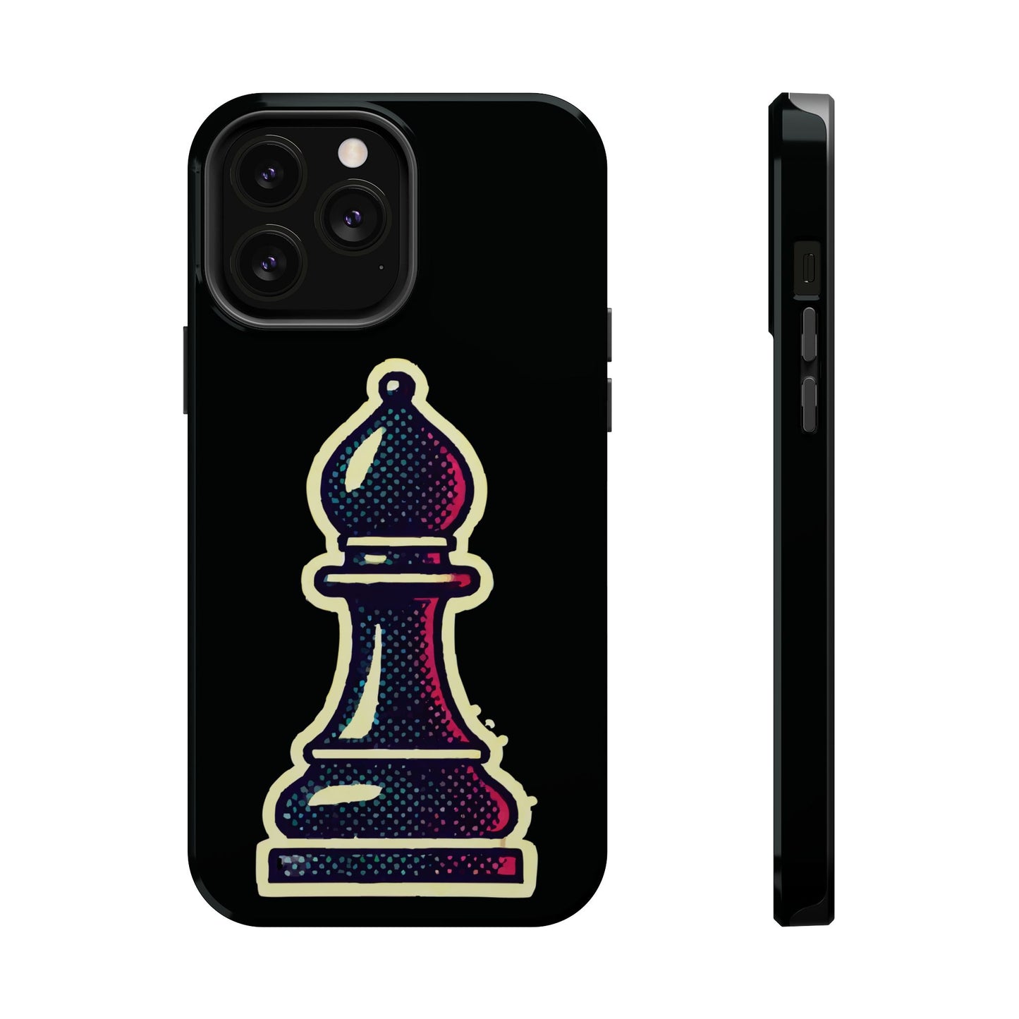 “Funda Magnética Alfil de Ajedrez – Protección Doble Capa y Pop Art”   Phone Case  27.00 iPhone-13-Pro-Max-Glossy