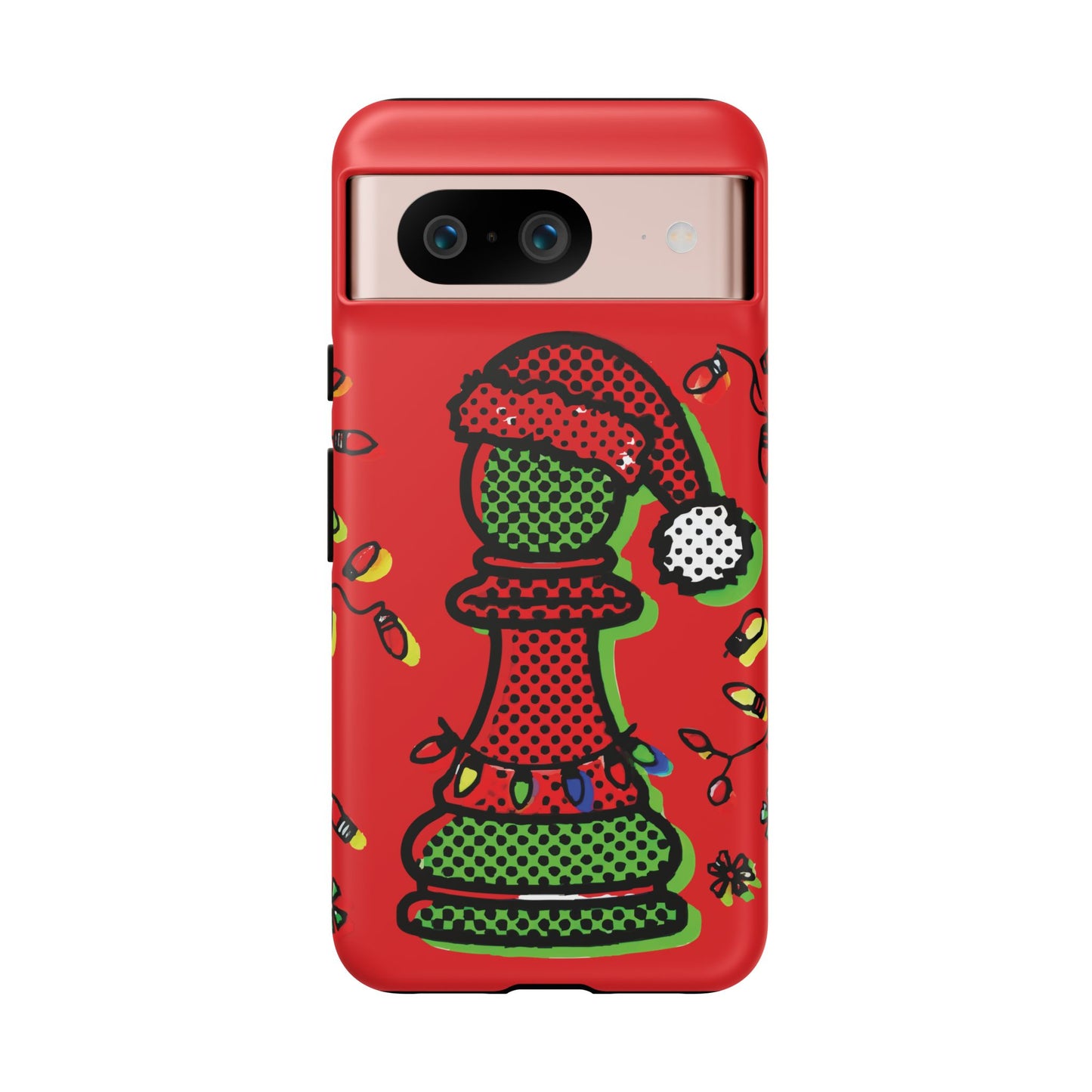 Funda Tough Peón de Ajedrez Navideño Pop Art – iPhone, Samsung y Pixel   Phone Case  24.00 Google-Pixel-8-Matte