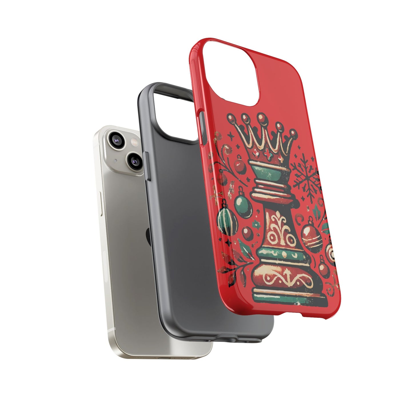 Funda Tough Case Reina Ajedrez Vintage Navideño – Protección y Estilo   Phone Case