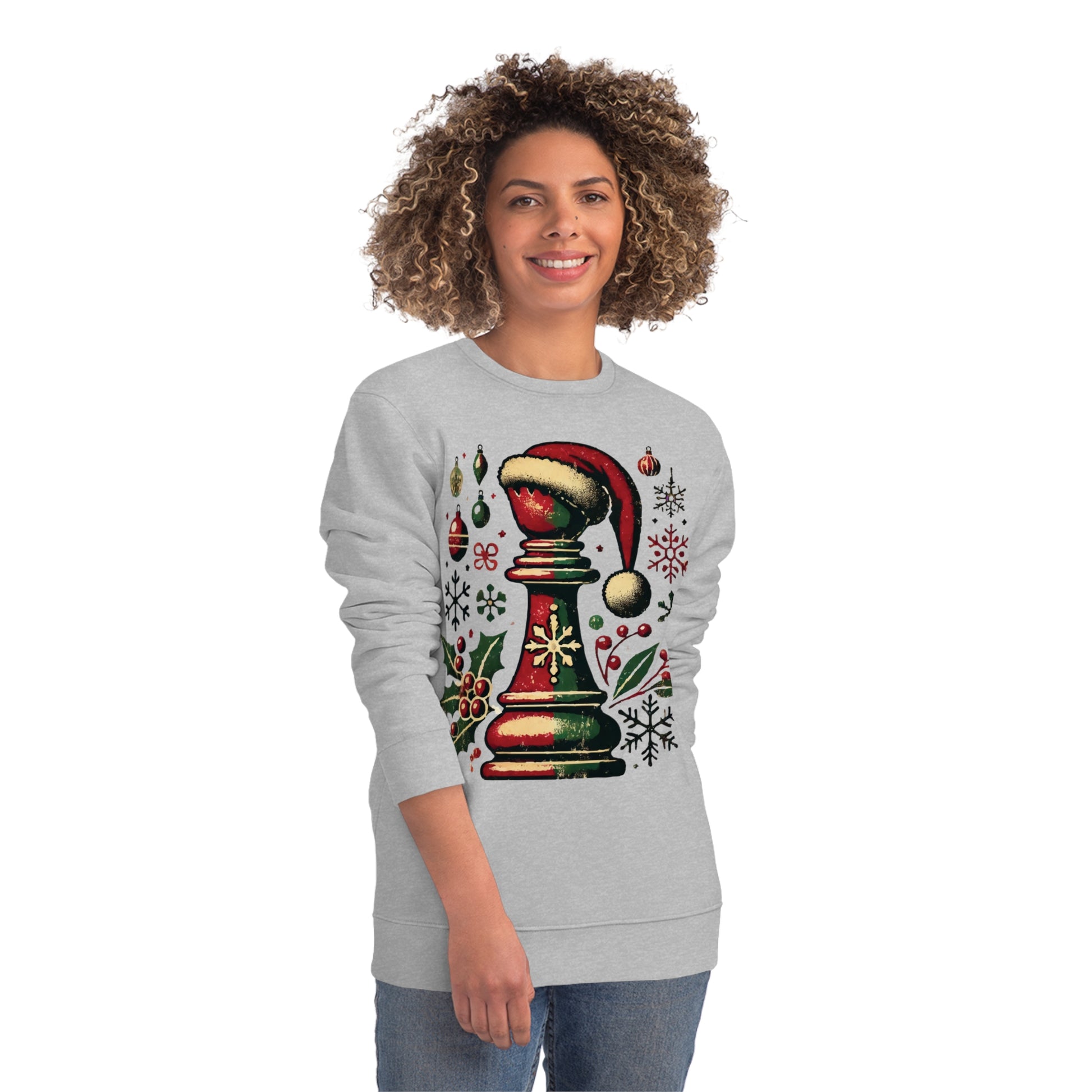 Sudadera Unisex Changer - Alfil Vintage Navideño, Elegancia y Comodidad   Sweatshirt