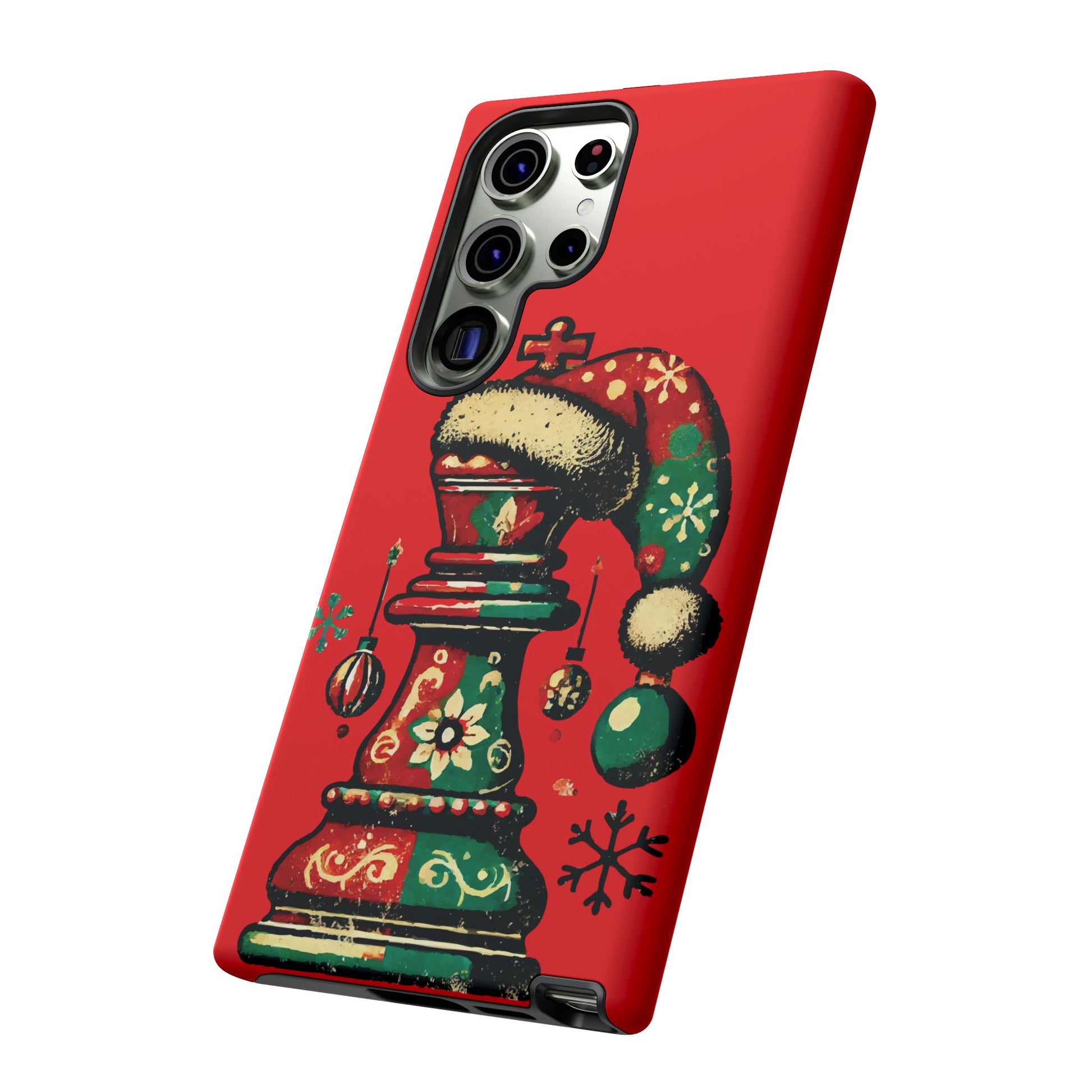 Funda Tough Case Rey Vintage – Protección y estilo navideño retro   Phone Case