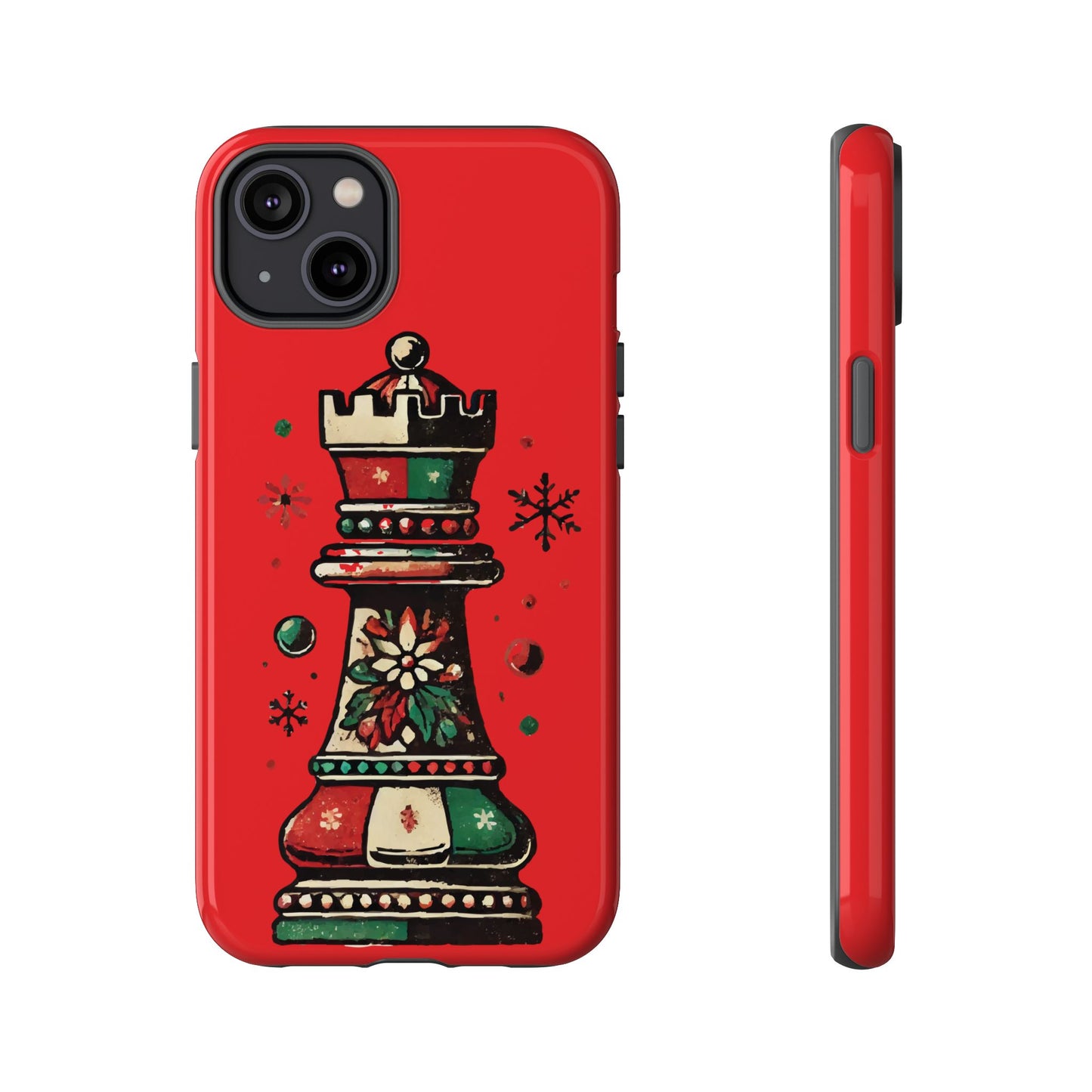 Funda Protectora para Móvil con Diseño de Torre de Ajedrez Vintage Navideño   Phone Case  24.00 iPhone-14-Plus-Glossy