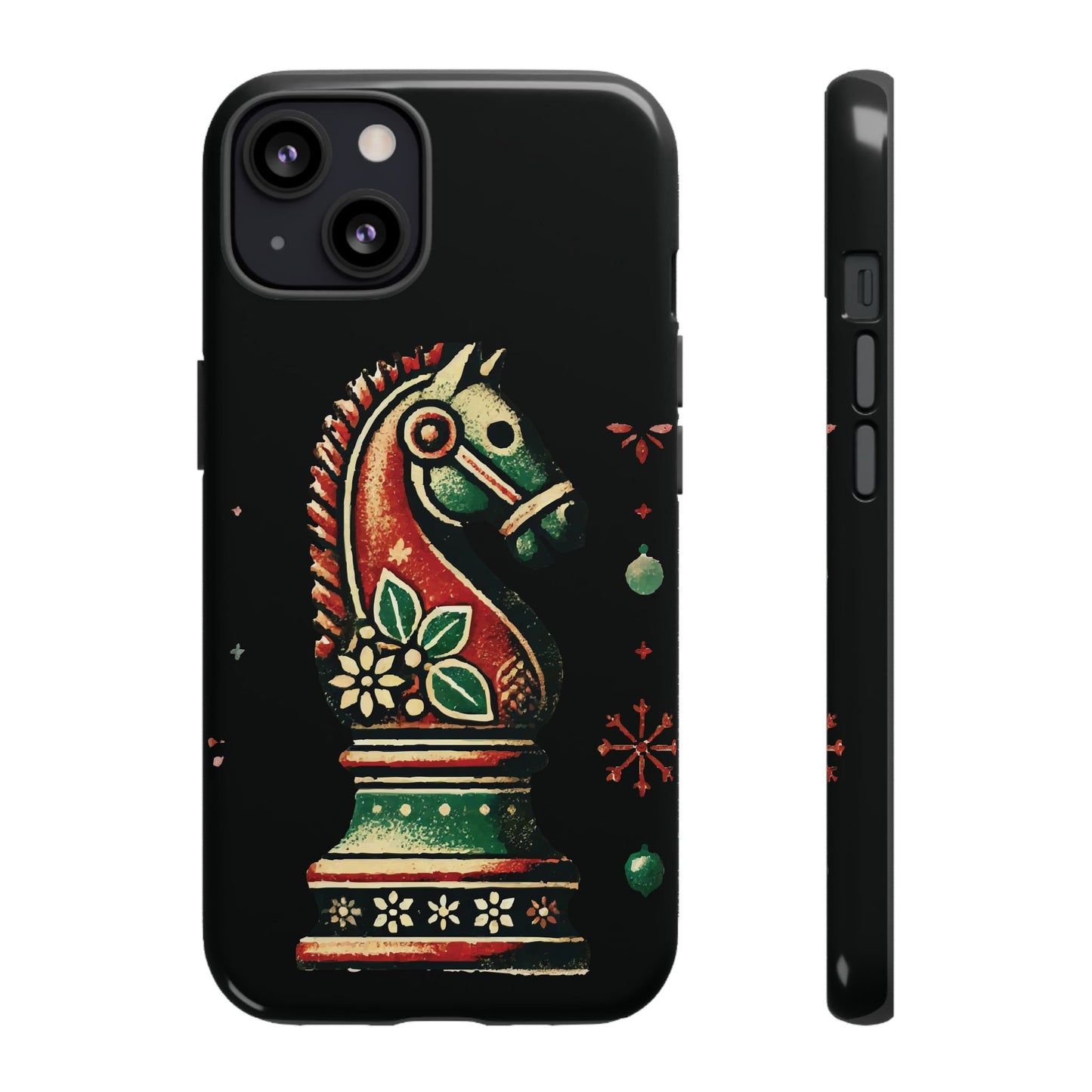 Funda Tough Case Vintage Caballo de Ajedrez – Estilo Navideño   Phone Case  24.00 iPhone-13-Glossy