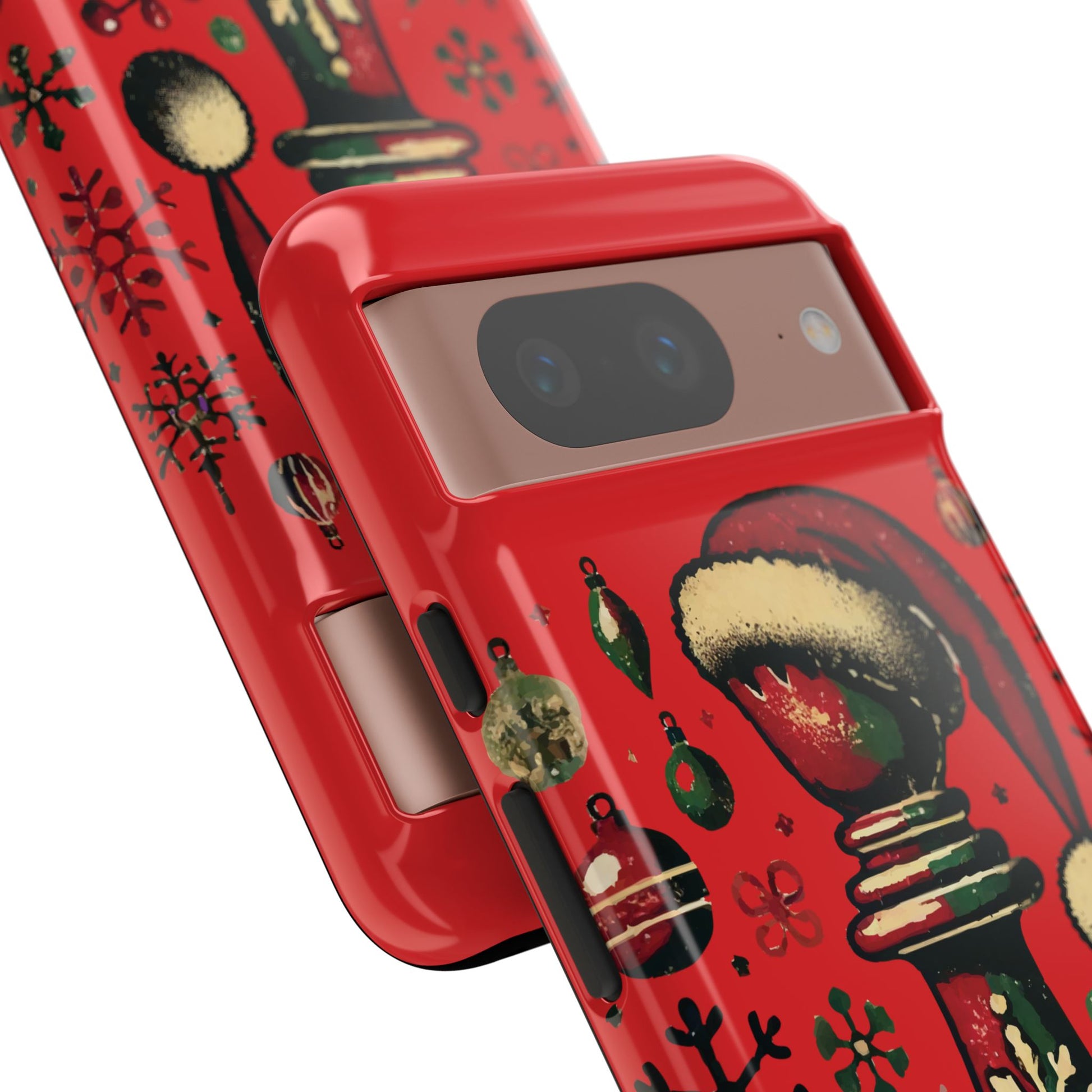 Fundas Tough para Móvil - Alfil Vintage Navideño, Doble Protección   Phone Case