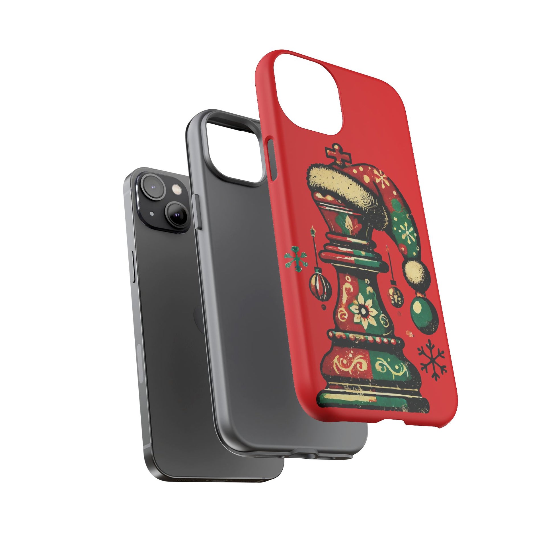 Funda Tough Case Rey Vintage – Protección y estilo navideño retro   Phone Case