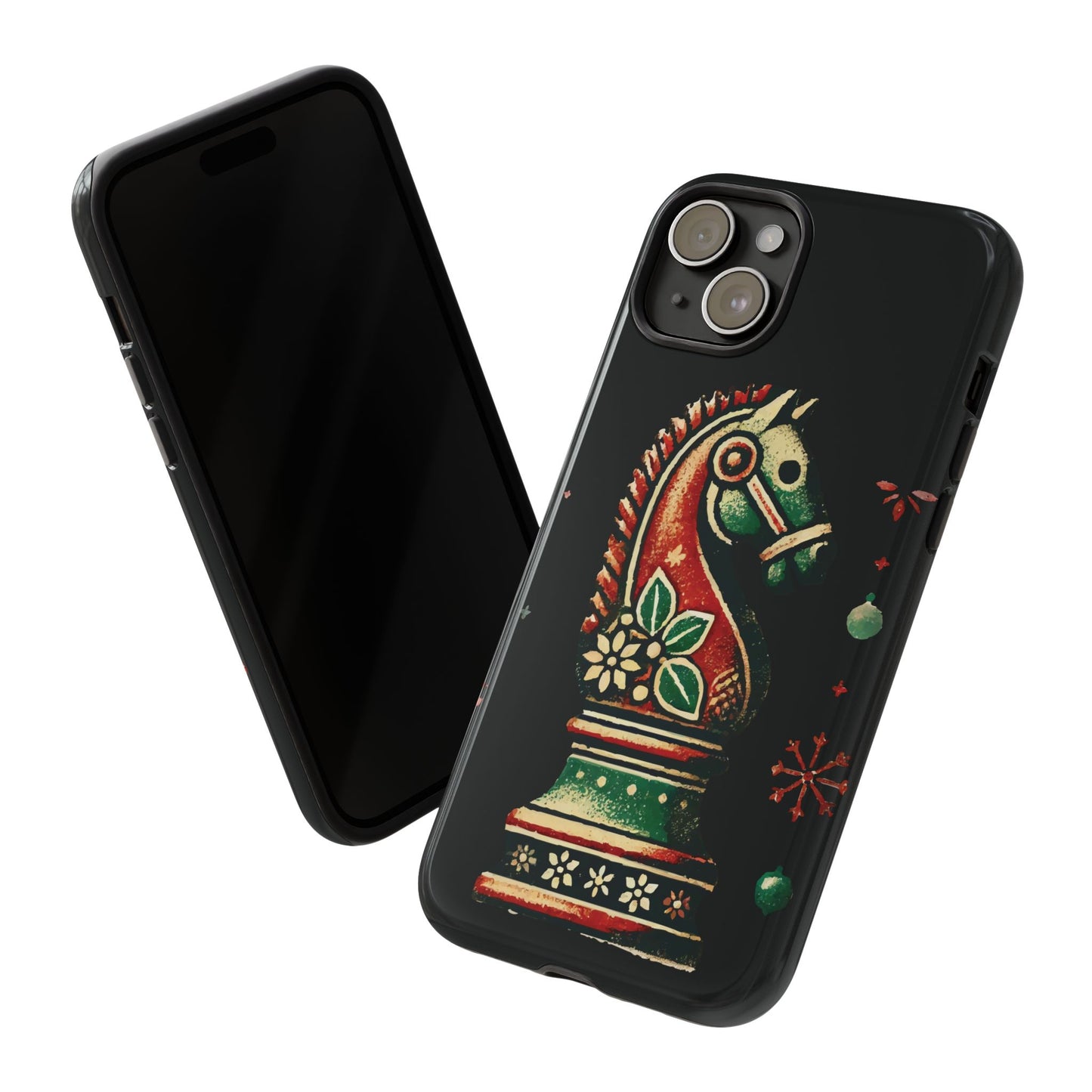 Funda Tough Case Vintage Caballo de Ajedrez – Estilo Navideño   Phone Case