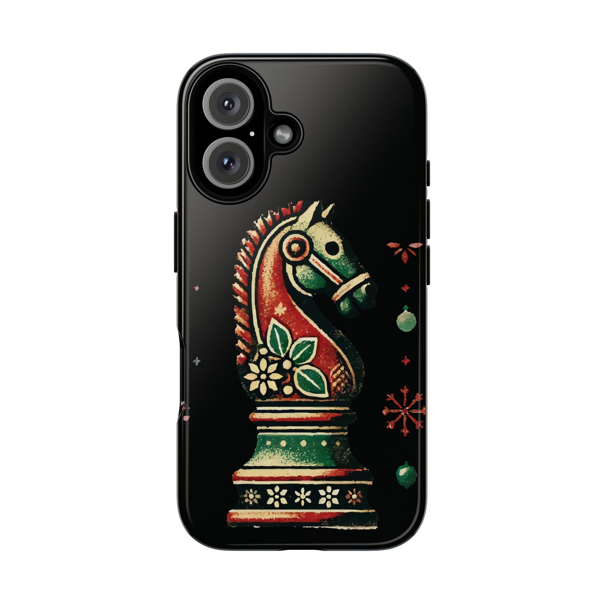 Funda Tough Case Vintage Caballo de Ajedrez – Estilo Navideño   Phone Case  24.00 iPhone-16-Glossy