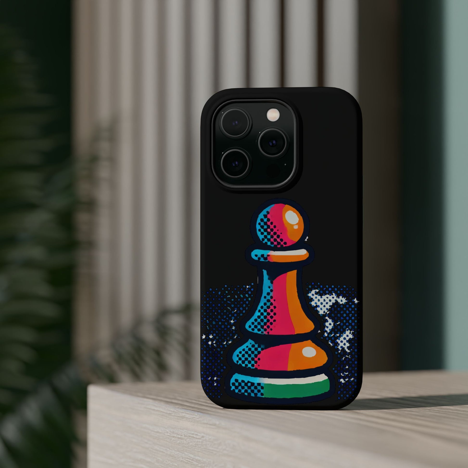 “Funda Magnética Peón de Ajedrez – Protección Robusta y Arte Abstracto”   Phone Case