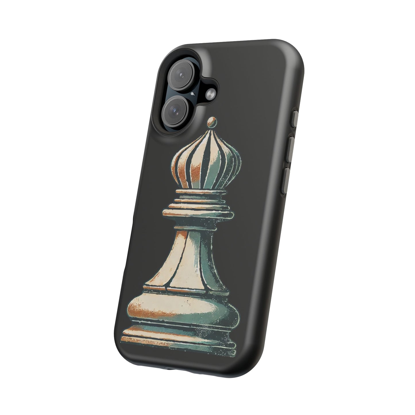 “Funda Magnética Alfil de Ajedrez – Protección Premium y Estilo Vintage   Phone Case