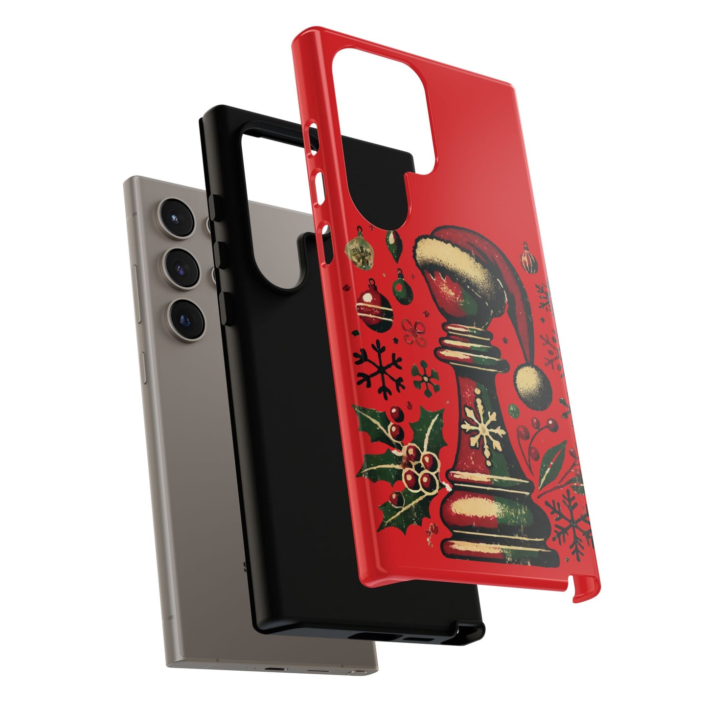 Fundas Tough para Móvil - Alfil Vintage Navideño, Doble Protección   Phone Case