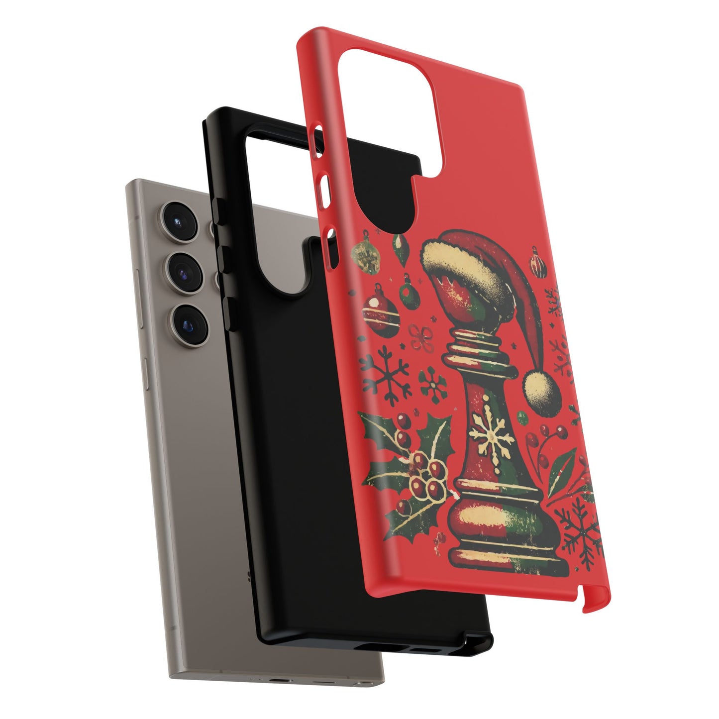 Fundas Tough para Móvil - Alfil Vintage Navideño, Doble Protección   Phone Case