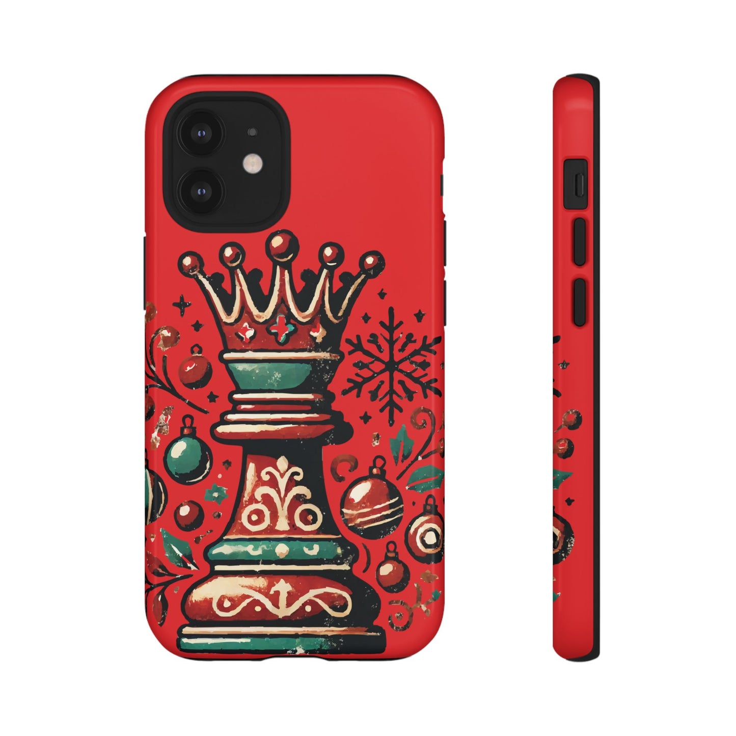 Funda Tough Case Reina Ajedrez Vintage Navideño – Protección y Estilo   Phone Case  24.00 iPhone-12-Mini-Glossy