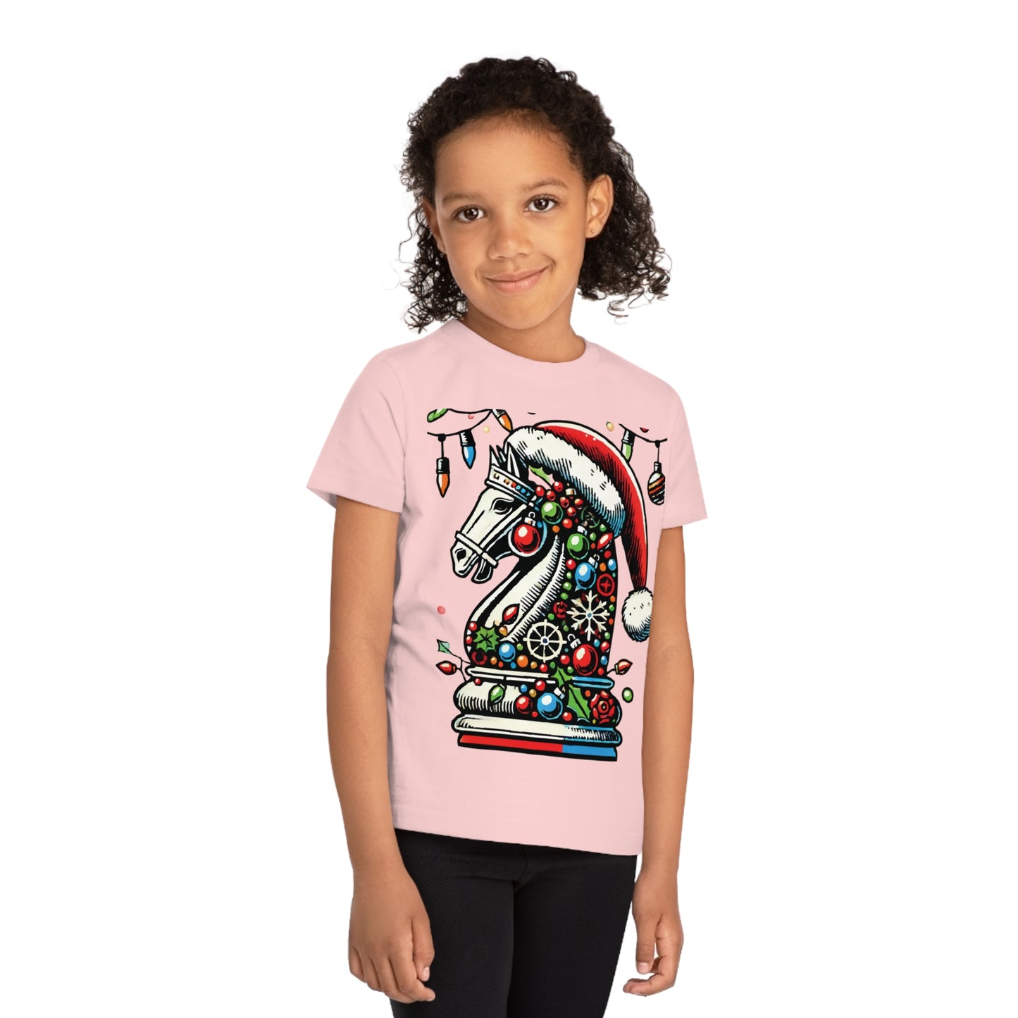 Kids’ Creator T-Shirt – Caballo de Ajedrez en Pop Art, Algodón Orgánico   Kids clothes