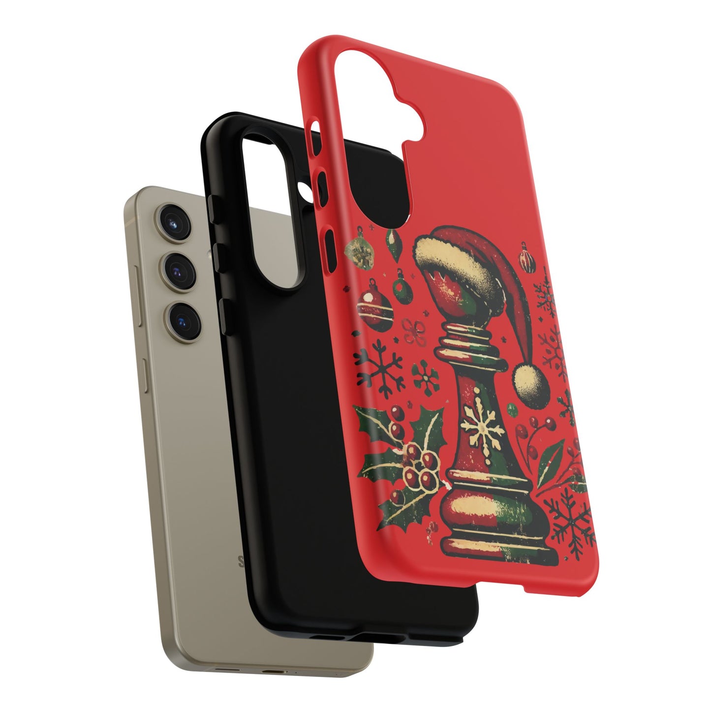 Fundas Tough para Móvil - Alfil Vintage Navideño, Doble Protección   Phone Case