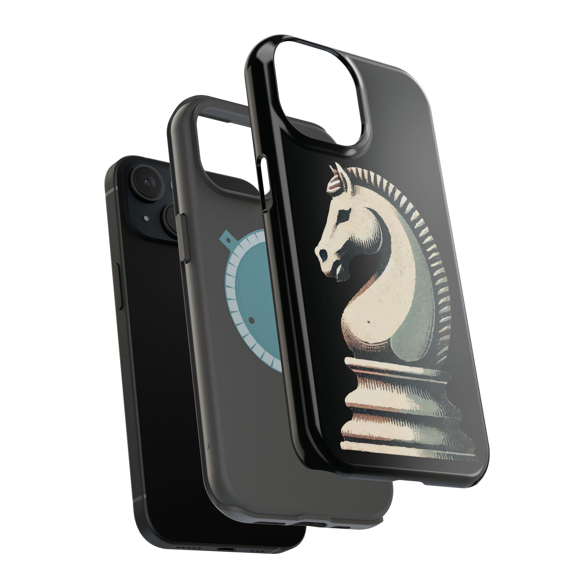 “Magnetic Tough Phone Case – Vintage Knight Design, Durable Protection”   Phone Case