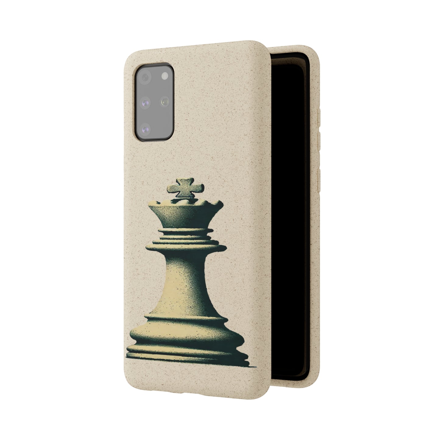 “Funda Biodegradable Rey de Ajedrez – Estilo Vintage y Sostenible”   Phone Case