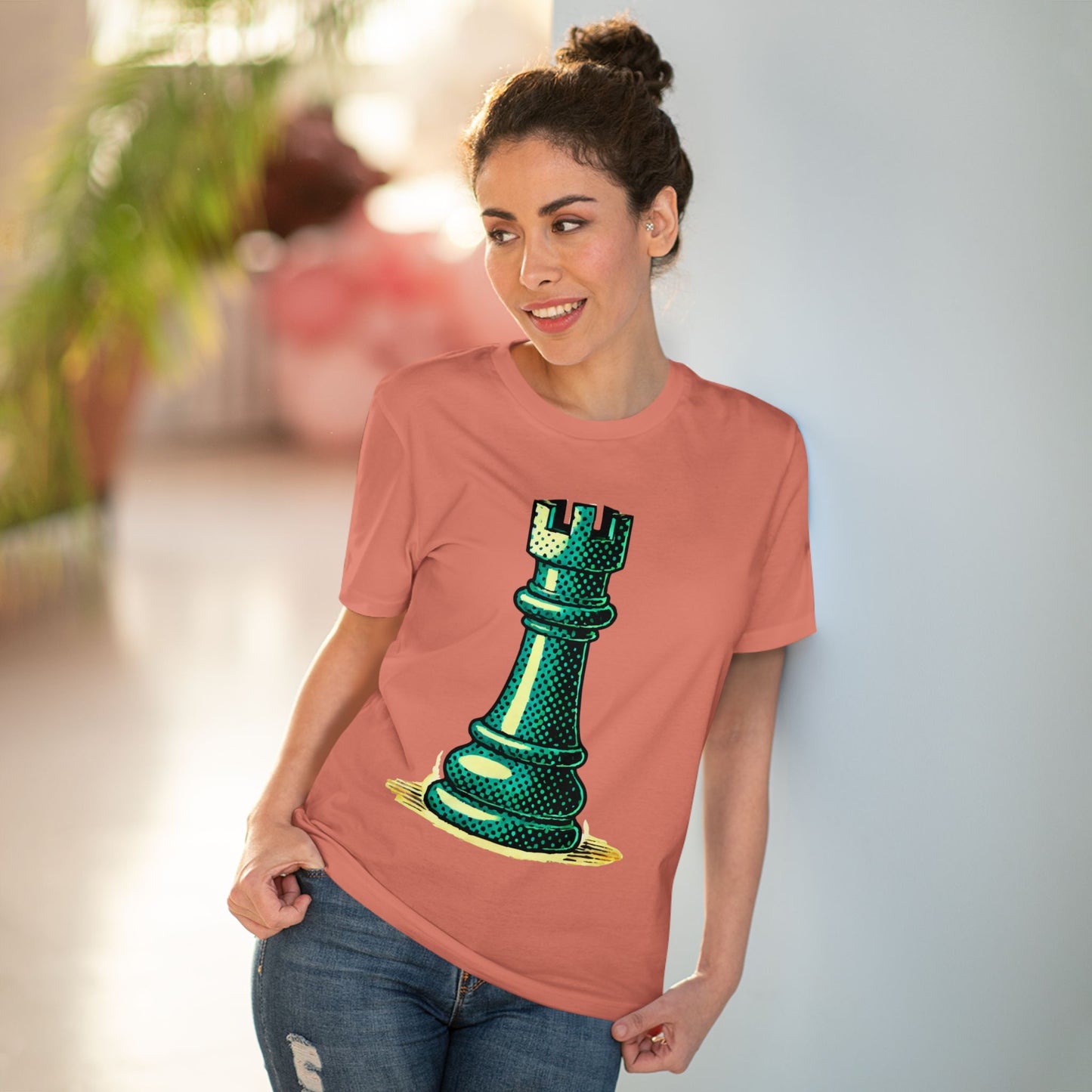 Chess Tower Organic cotton T-shirt   T-Shirt