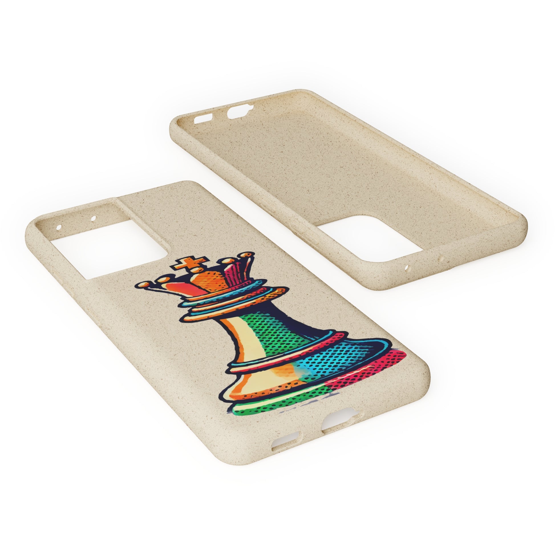 “Funda Biodegradable Rey de Ajedrez – Protección Sostenible Pop Art”   Phone Case