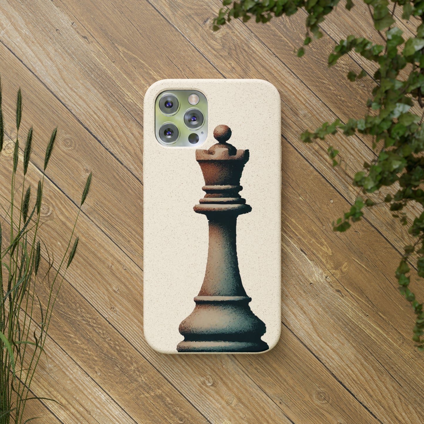 “Biodegradable Phone Case – Vintage Rook Design, Eco-Friendly Choice”   Phone Case