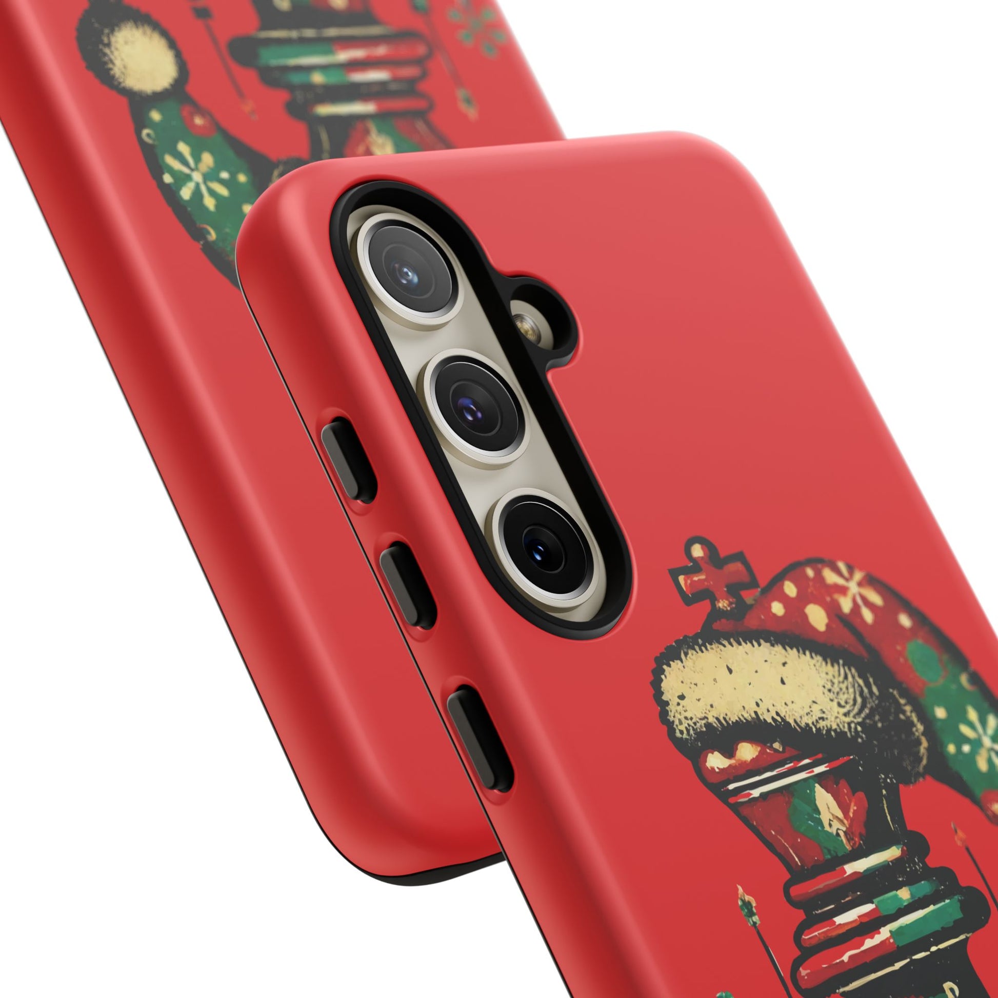 Funda Tough Case Rey Vintage – Protección y estilo navideño retro   Phone Case