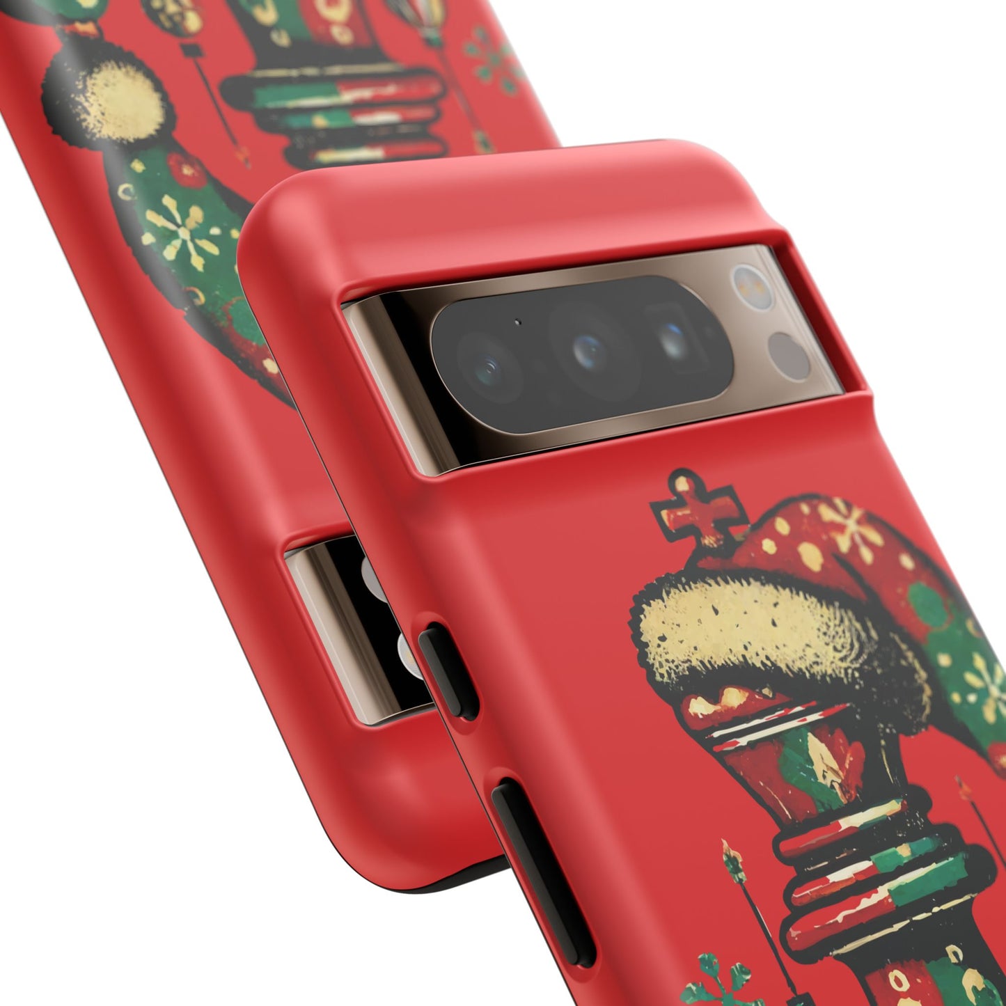 Funda Tough Case Rey Vintage – Protección y estilo navideño retro   Phone Case