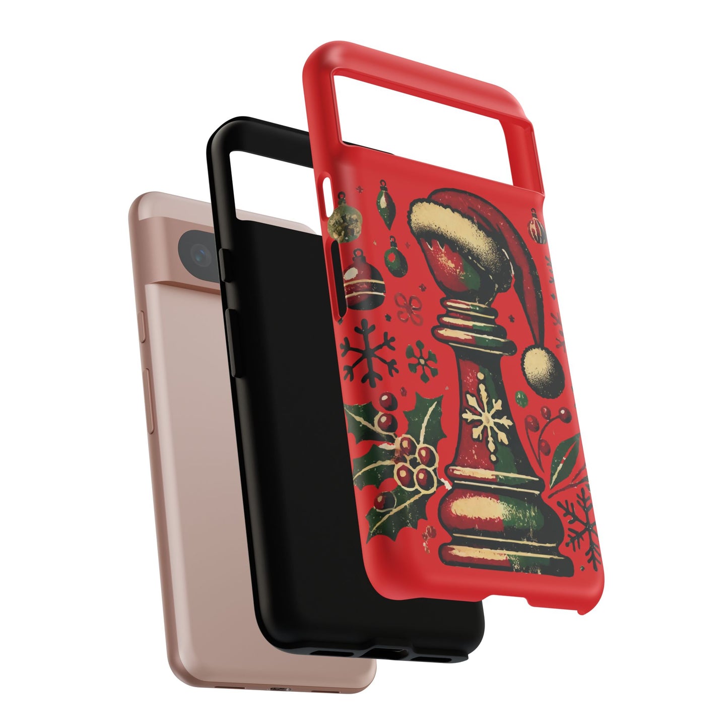 Fundas Tough para Móvil - Alfil Vintage Navideño, Doble Protección   Phone Case