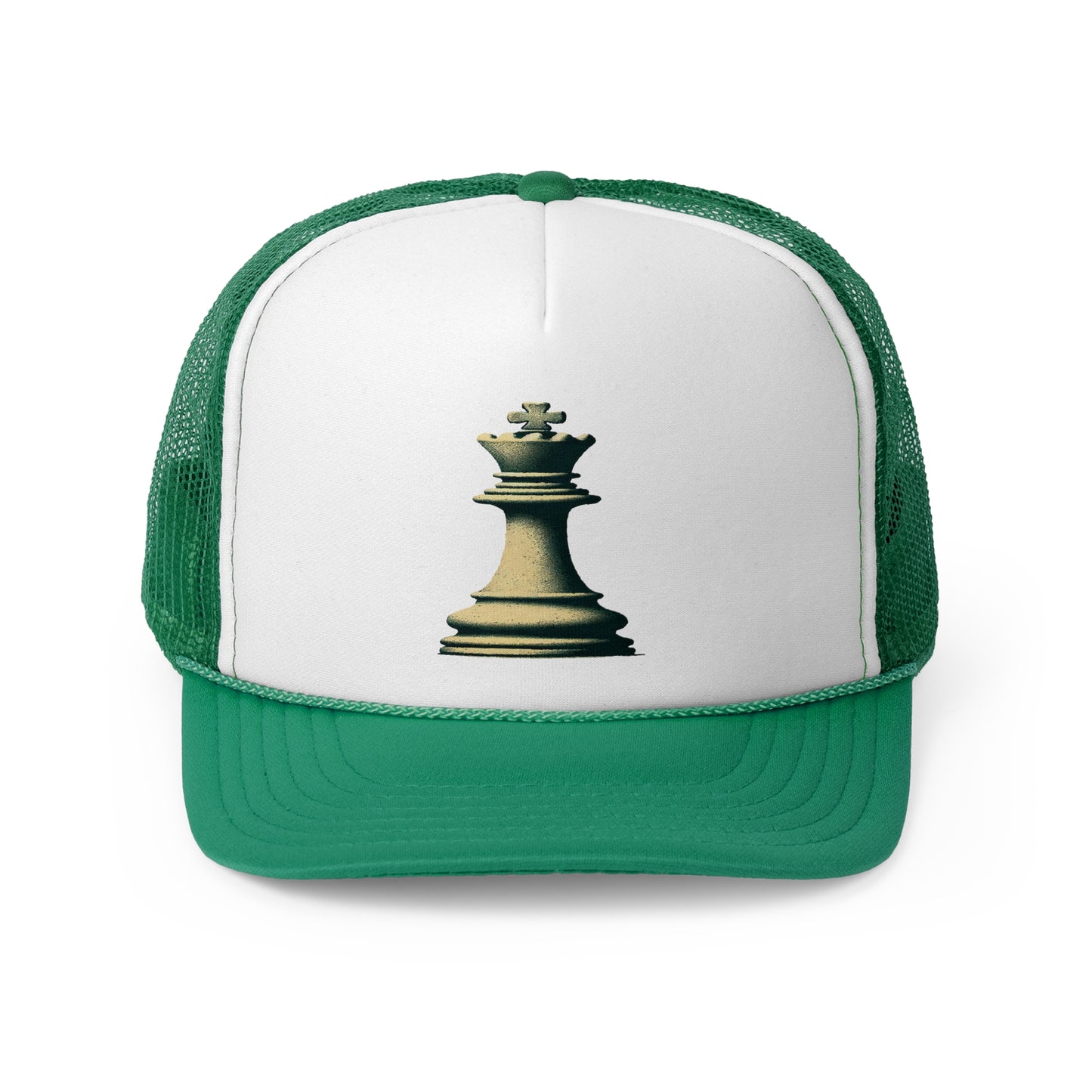 “Gorra Trucker Unisex Rey de Ajedrez – Estilo Vintage Clásico”   Hats  27.00 Green-One-size