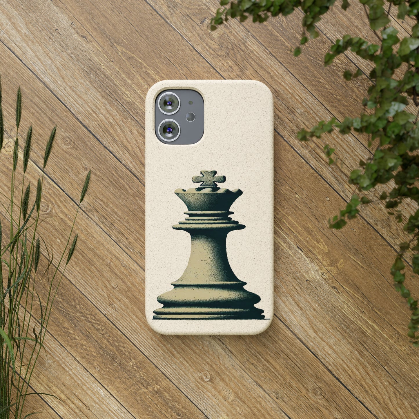 “Funda Biodegradable Rey de Ajedrez – Estilo Vintage y Sostenible”   Phone Case