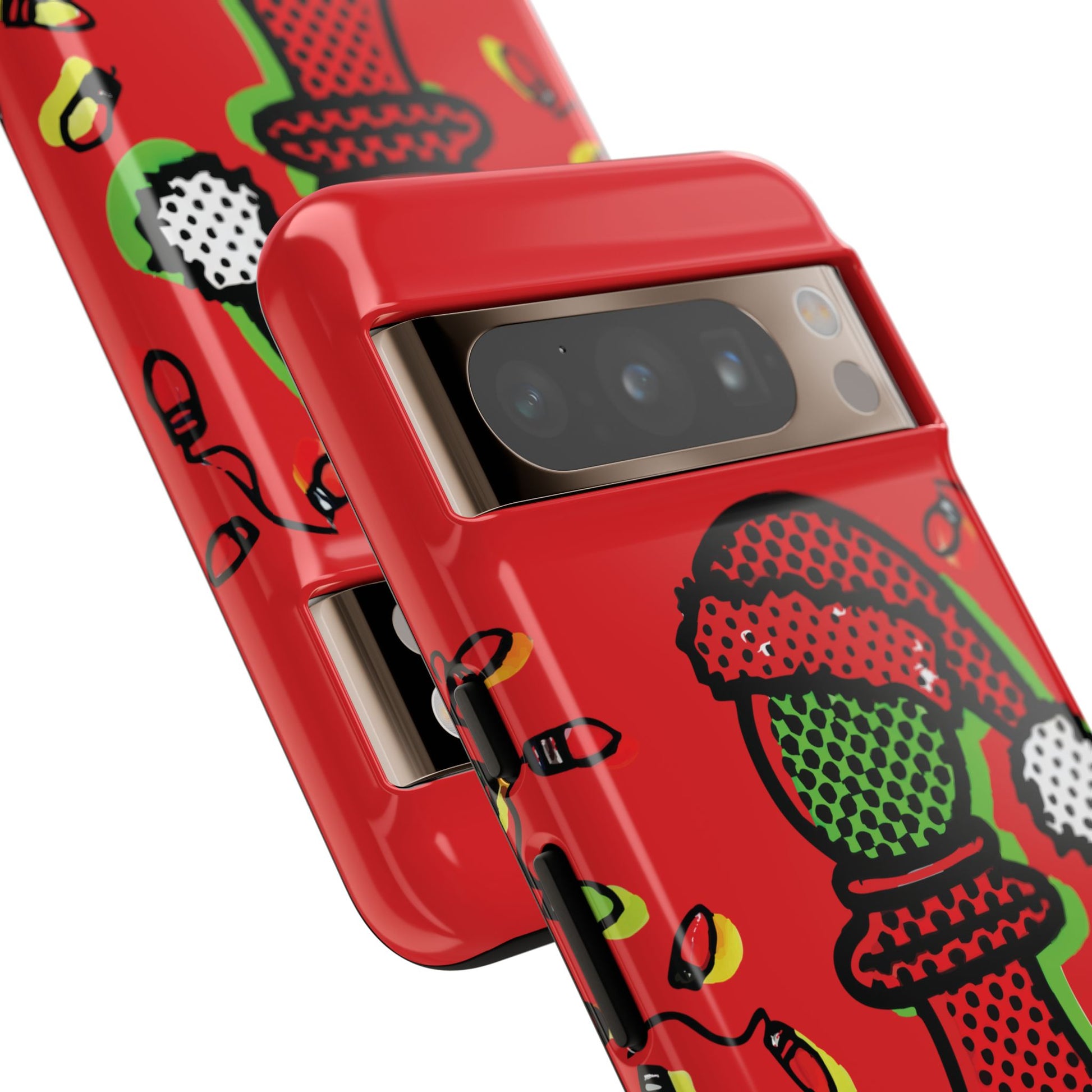 Funda Tough Peón de Ajedrez Navideño Pop Art – iPhone, Samsung y Pixel   Phone Case