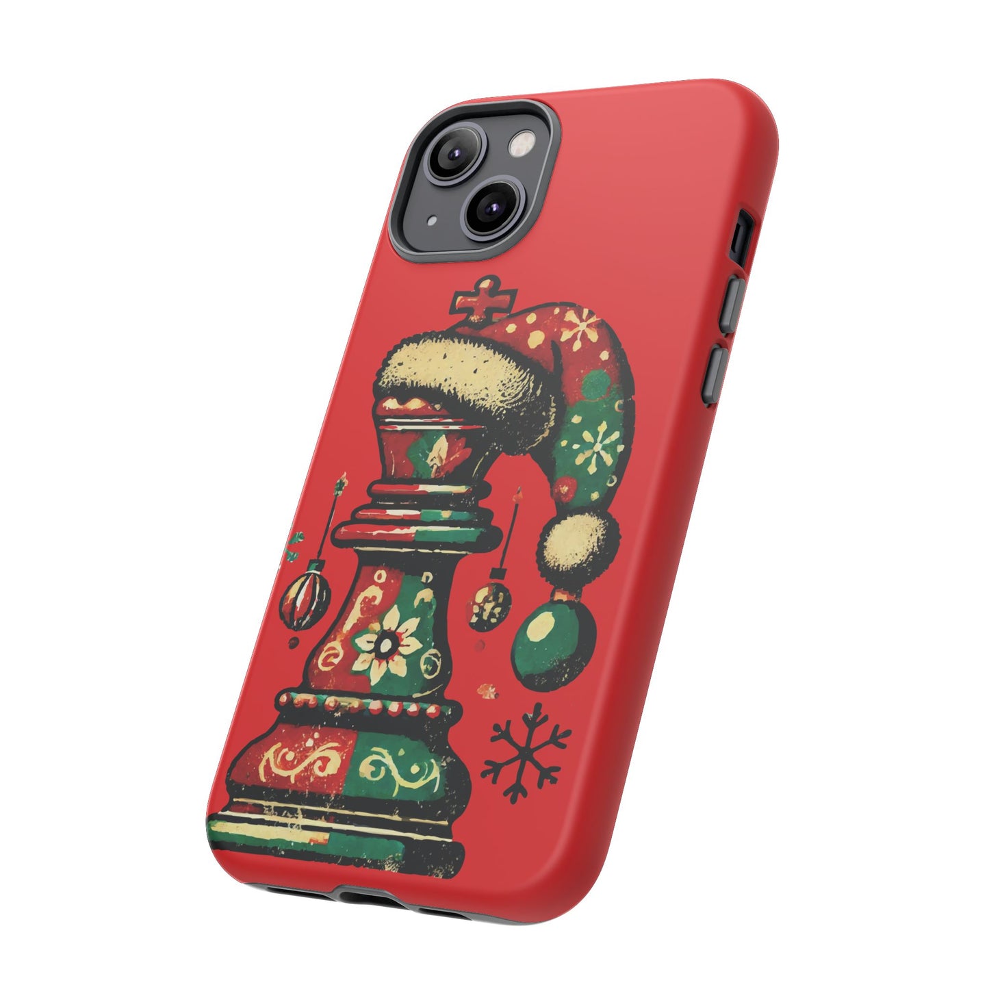 Funda Tough Case Rey Vintage – Protección y estilo navideño retro   Phone Case