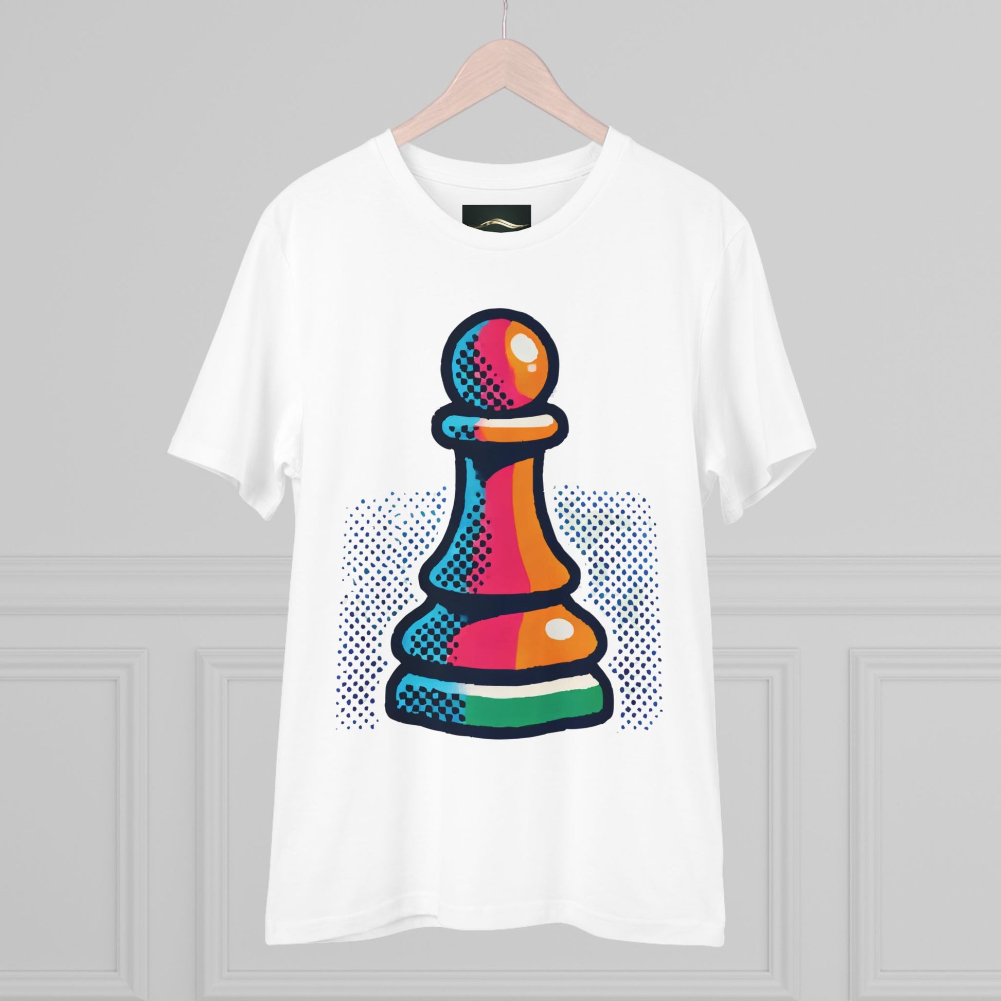 “Camiseta Unisex Peón de Ajedrez – Algodón Orgánico y Estilo Pop Art”   T-Shirt