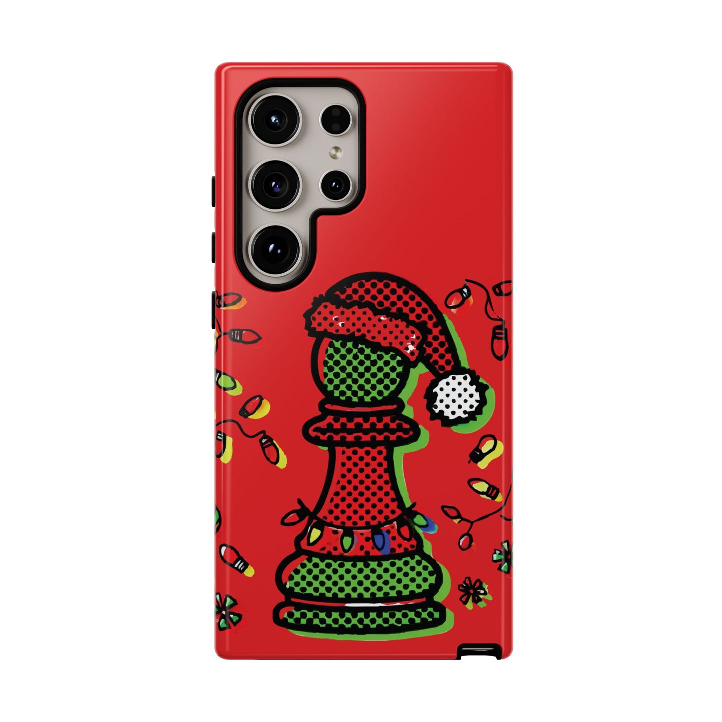 Funda Tough Peón de Ajedrez Navideño Pop Art – iPhone, Samsung y Pixel   Phone Case  24.00 Samsung-Galaxy-S24-Ultra-Glossy