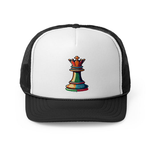 “Gorra Unisex Rey de Ajedrez – Diseño Pop Art Moderno y Ajustable”   Hats  27.00 Black-One-size