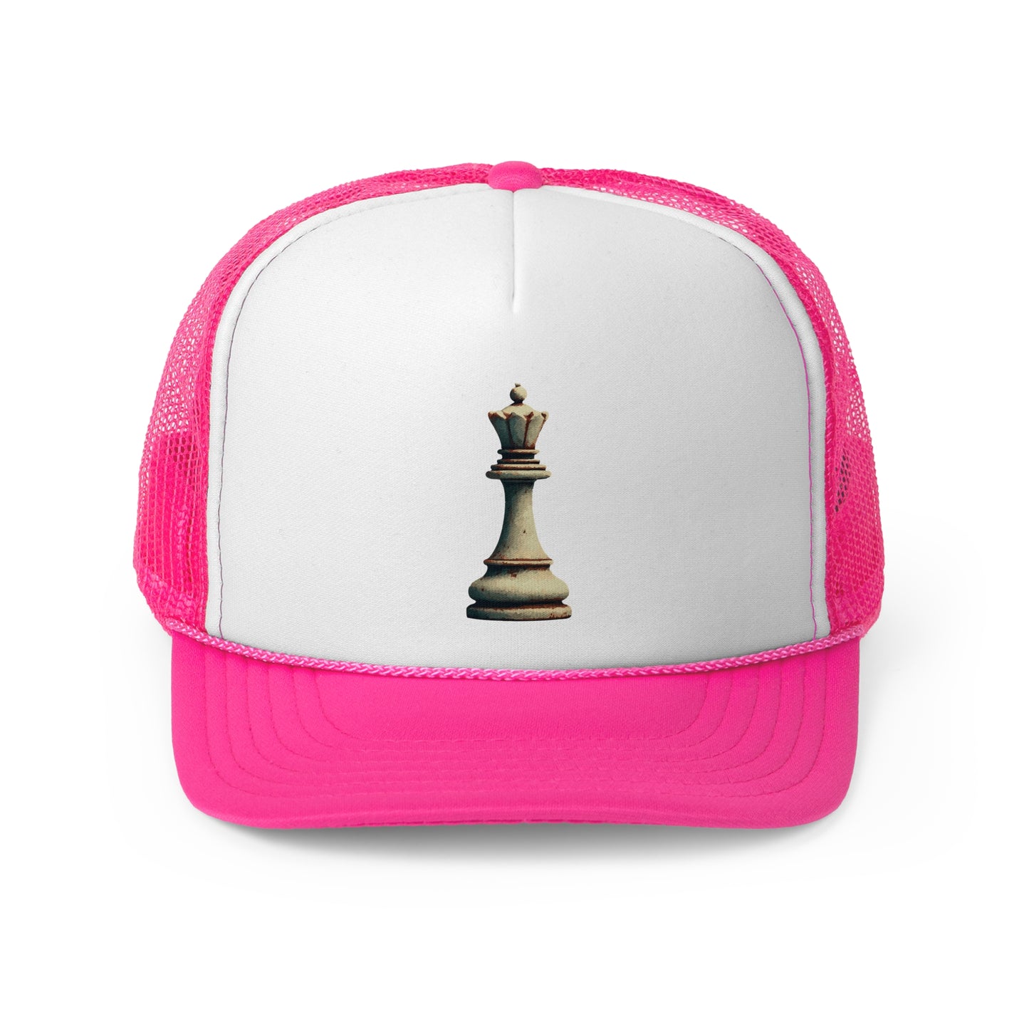 “Gorra Trucker Unisex Reina de Ajedrez – Estilo Vintage Clásico”   Hats  27.00 Pink-One-size