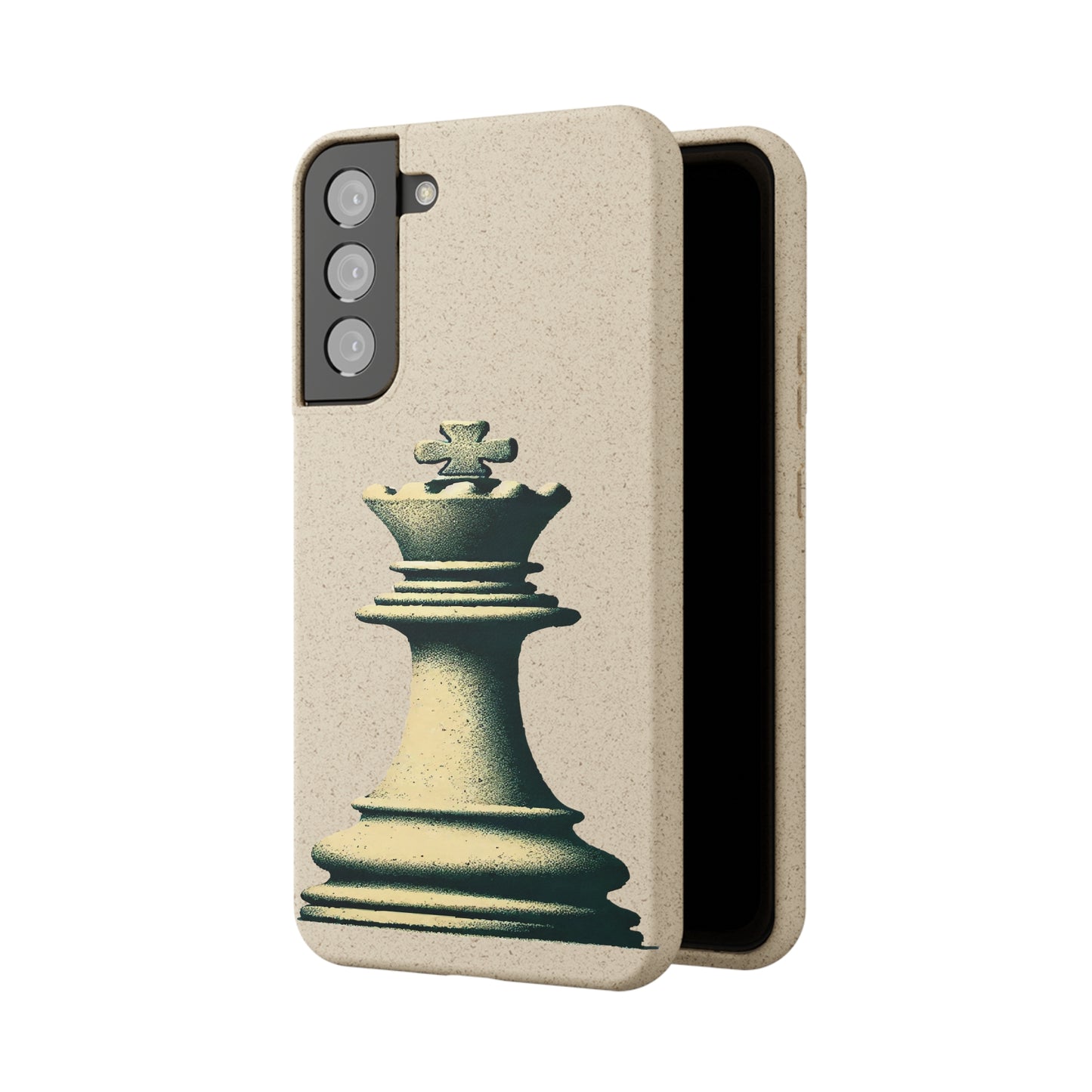 “Funda Biodegradable Rey de Ajedrez – Estilo Vintage y Sostenible”   Phone Case