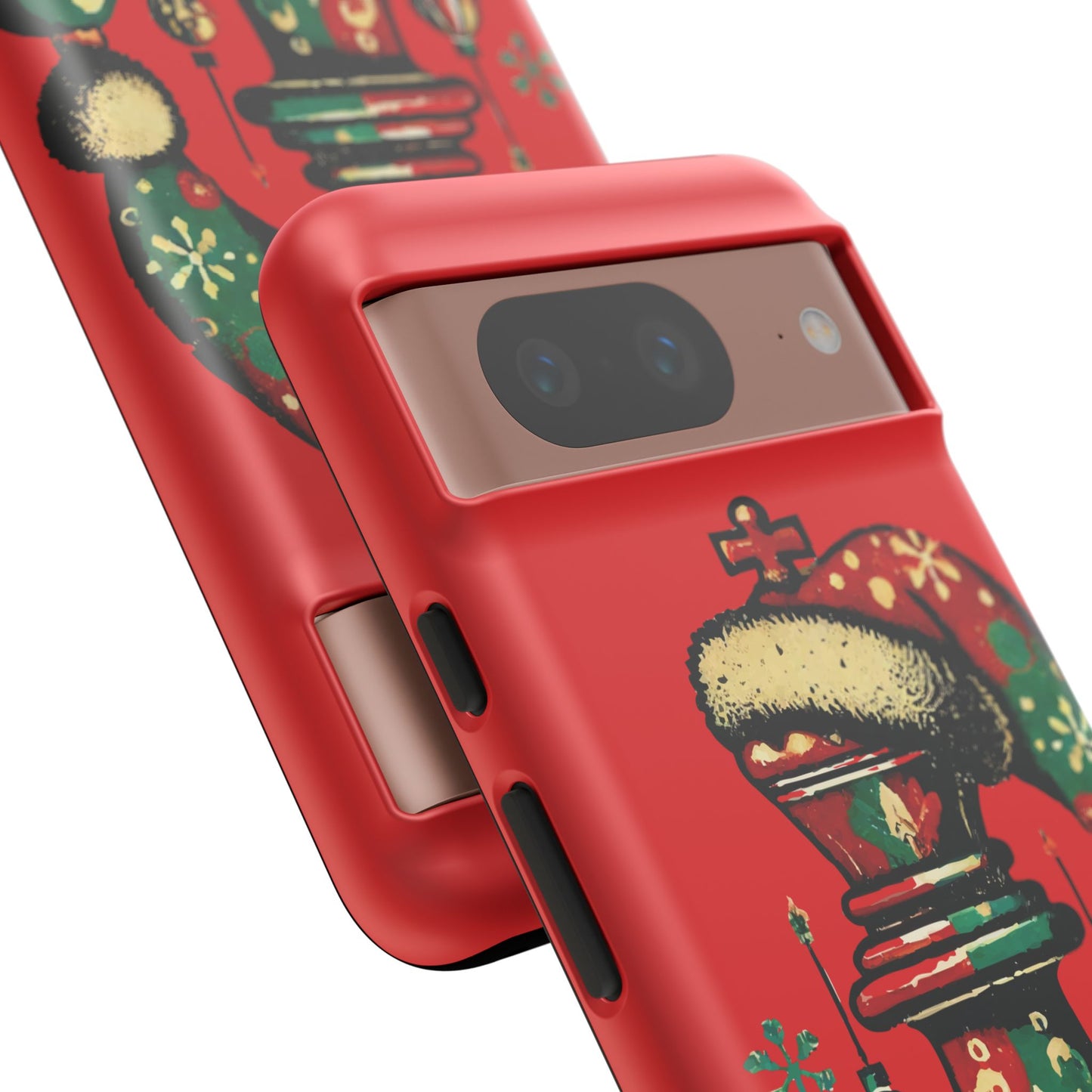 Funda Tough Case Rey Vintage – Protección y estilo navideño retro   Phone Case