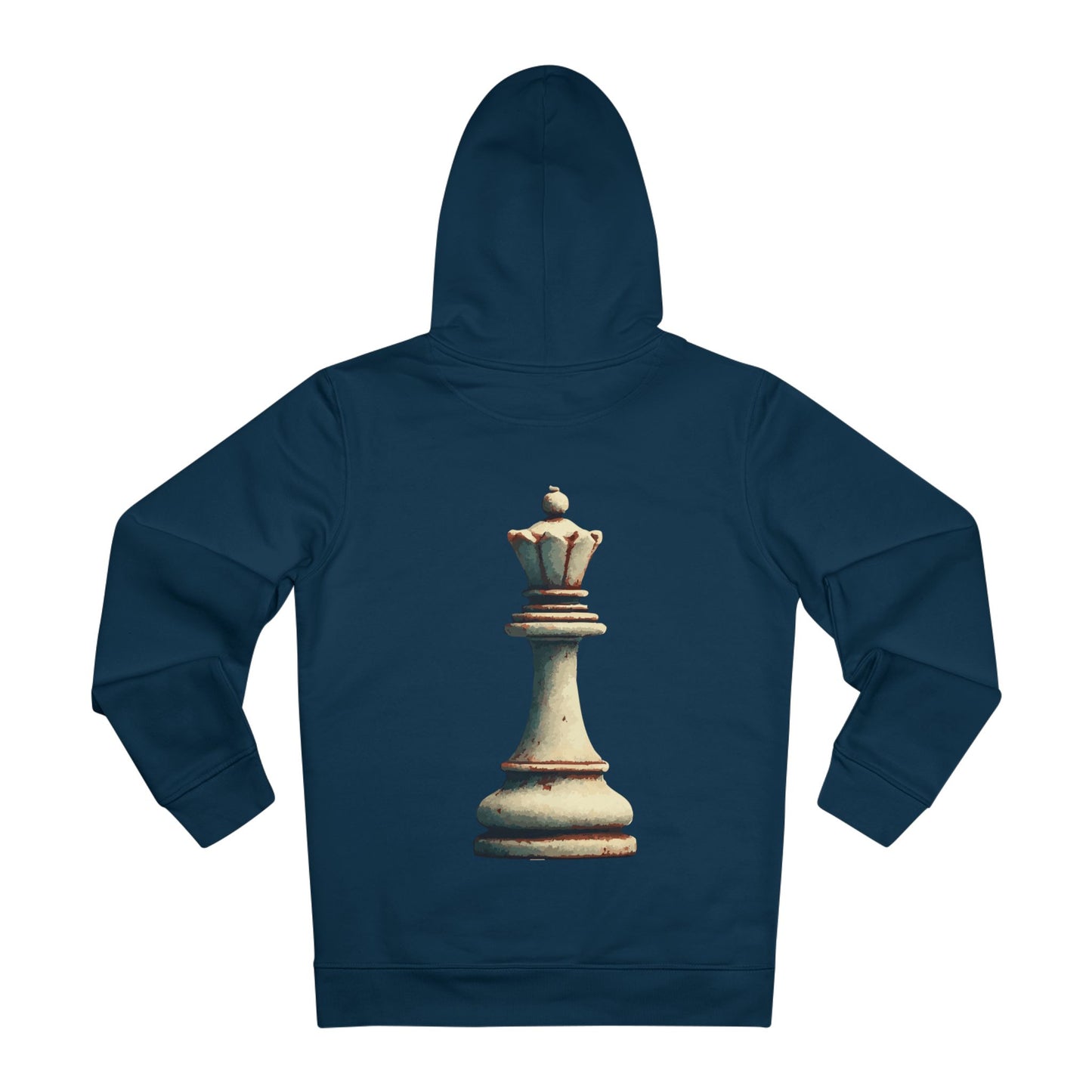 “Hoodie Unisex Reina de Ajedrez – Estilo Vintage en Algodón Orgánico”   Hoodie  72.00 French-Navy-4XL