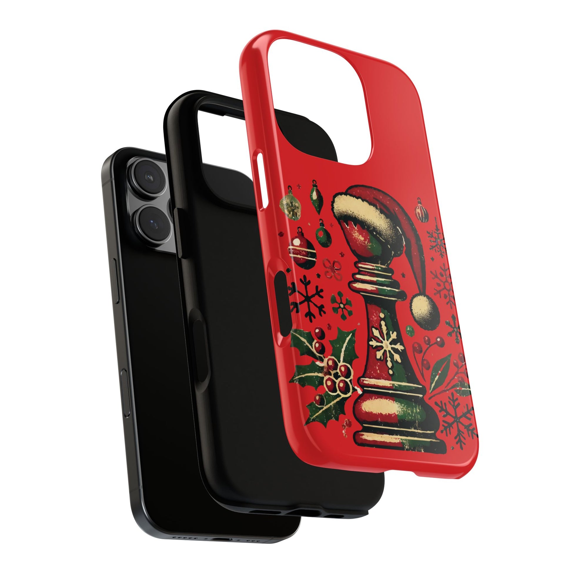 Fundas Tough para Móvil - Alfil Vintage Navideño, Doble Protección   Phone Case