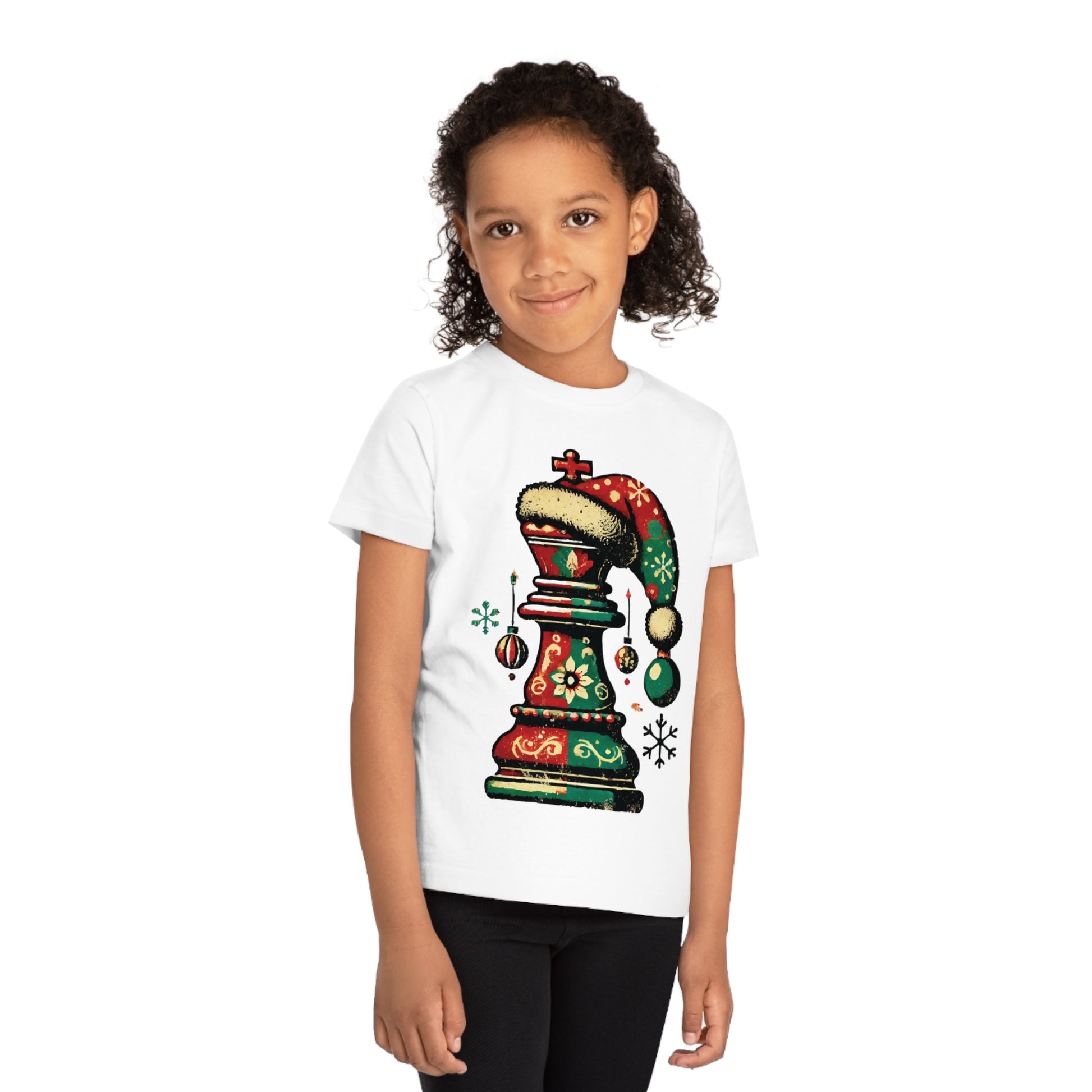 Camiseta Infantil de Navidad – Rey Ajedrez Vintage en Algodón Orgánico   Kids clothes