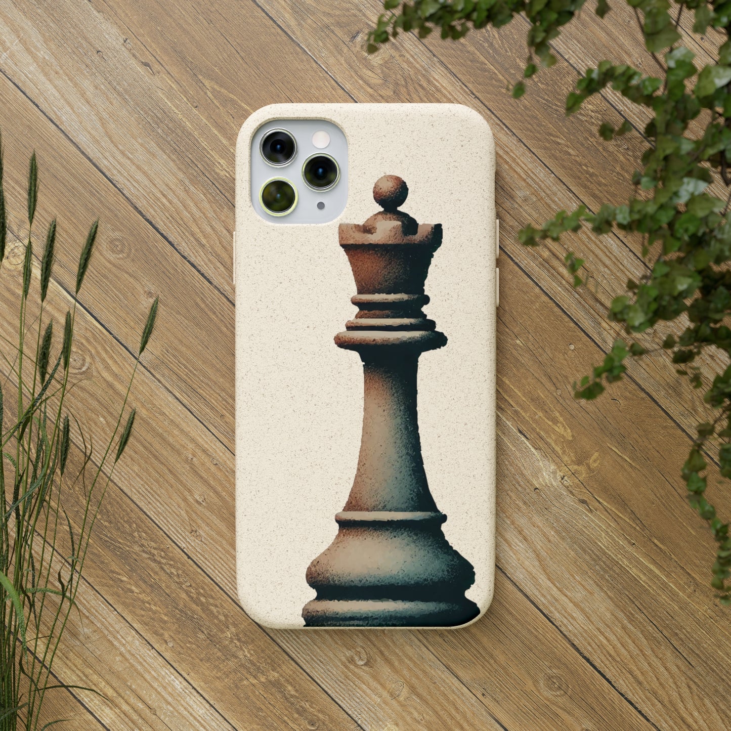 “Biodegradable Phone Case – Vintage Rook Design, Eco-Friendly Choice”   Phone Case