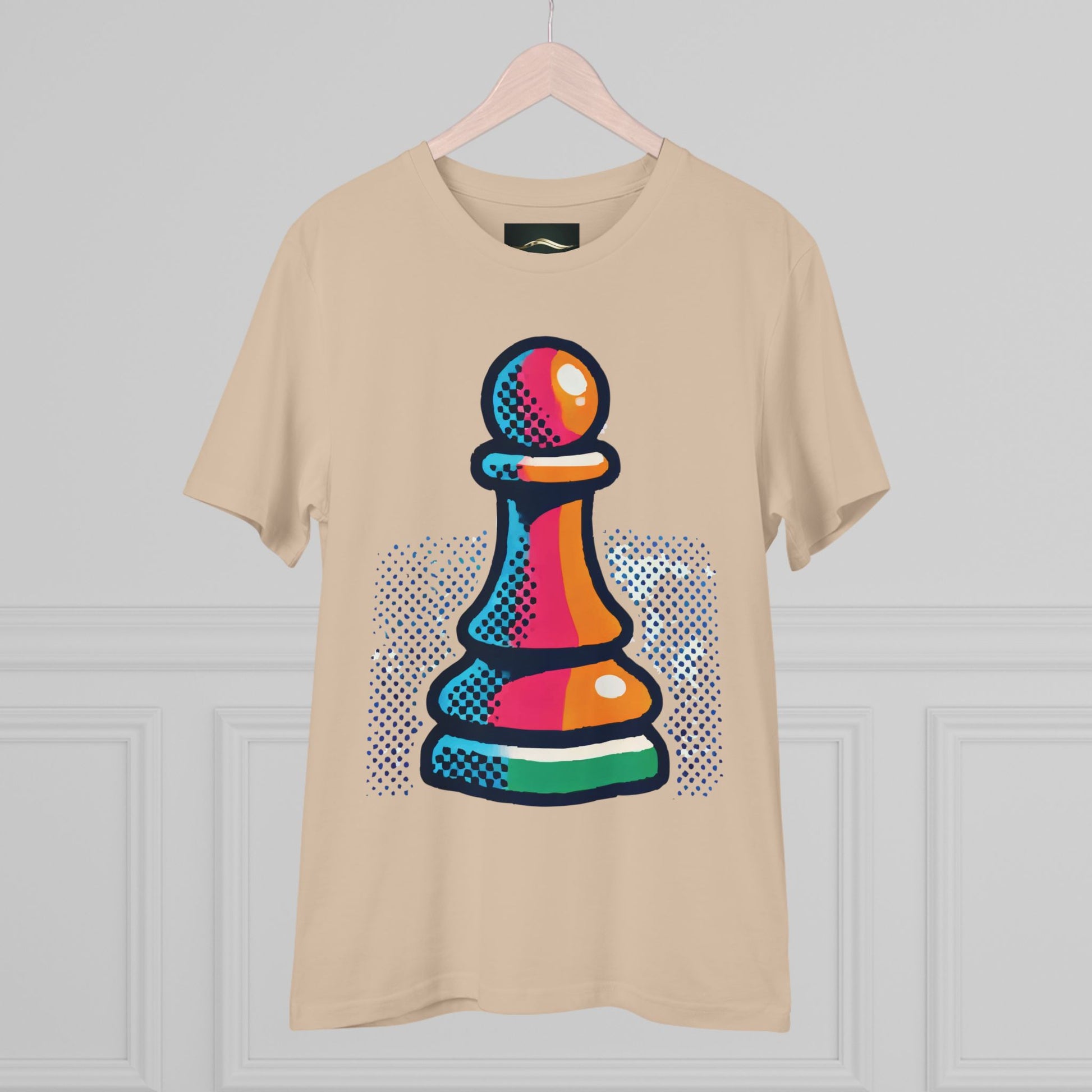 “Camiseta Unisex Peón de Ajedrez – Algodón Orgánico y Estilo Pop Art”   T-Shirt