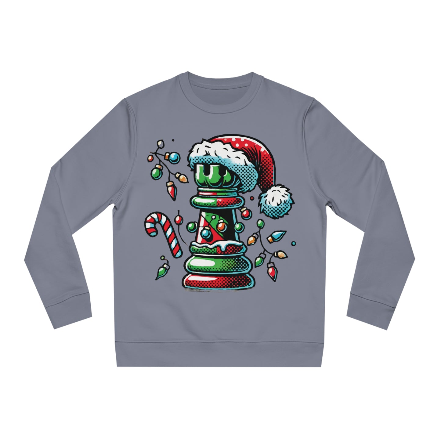 Sudadera Unisex Changer – Torre de Ajedrez Pop Art Navideño   Sweatshirt  63.00 Lava-Grey-2XL