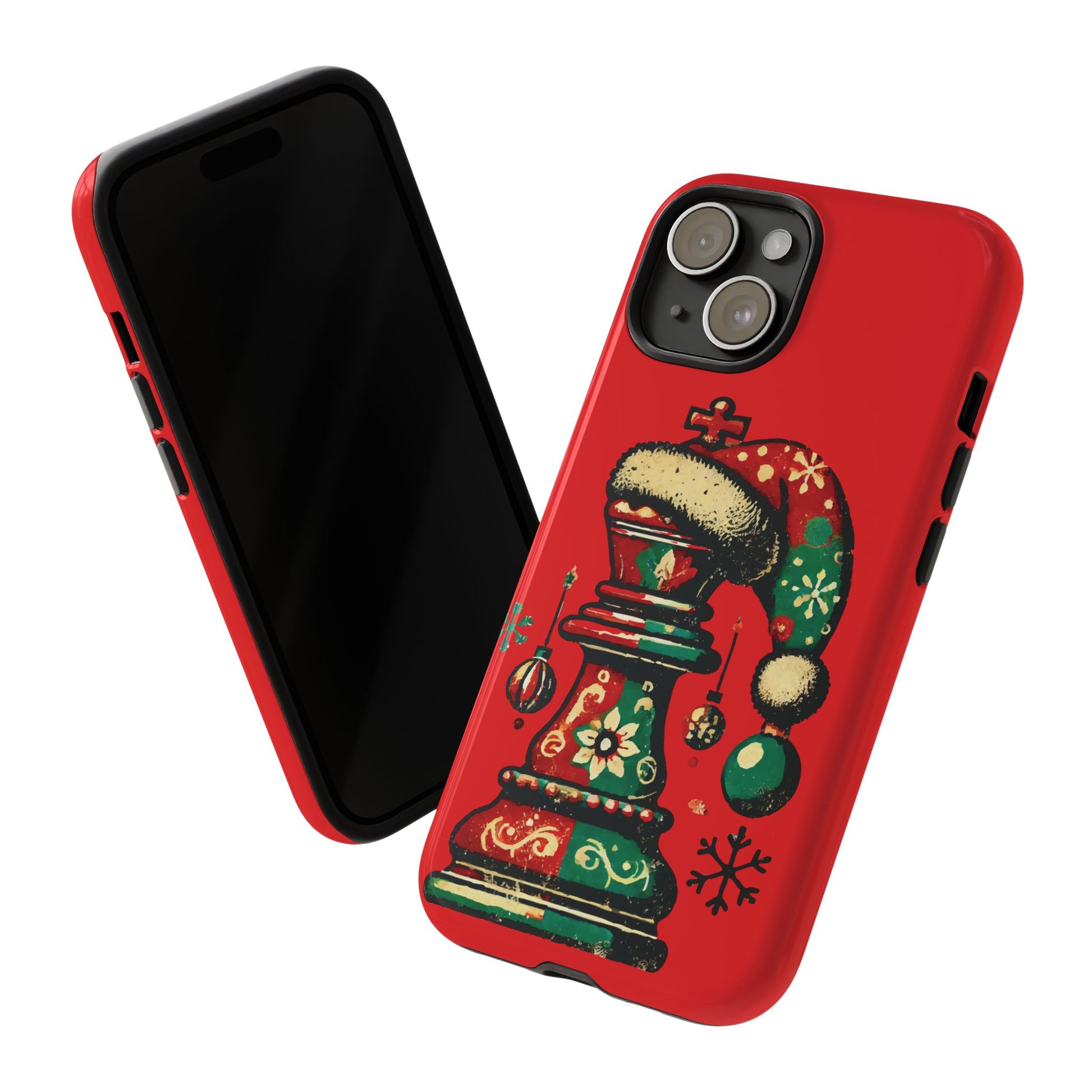 Funda Tough Case Rey Vintage – Protección y estilo navideño retro   Phone Case