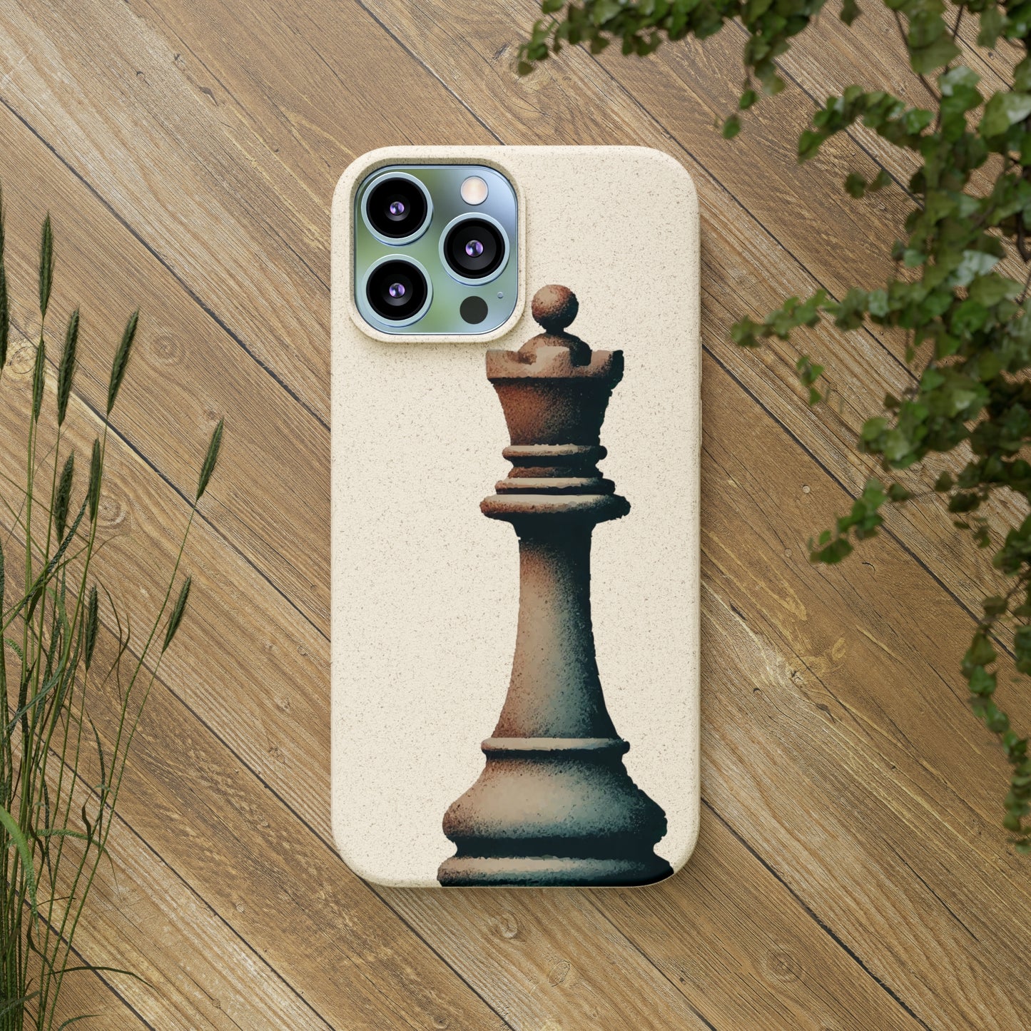 “Biodegradable Phone Case – Vintage Rook Design, Eco-Friendly Choice”   Phone Case