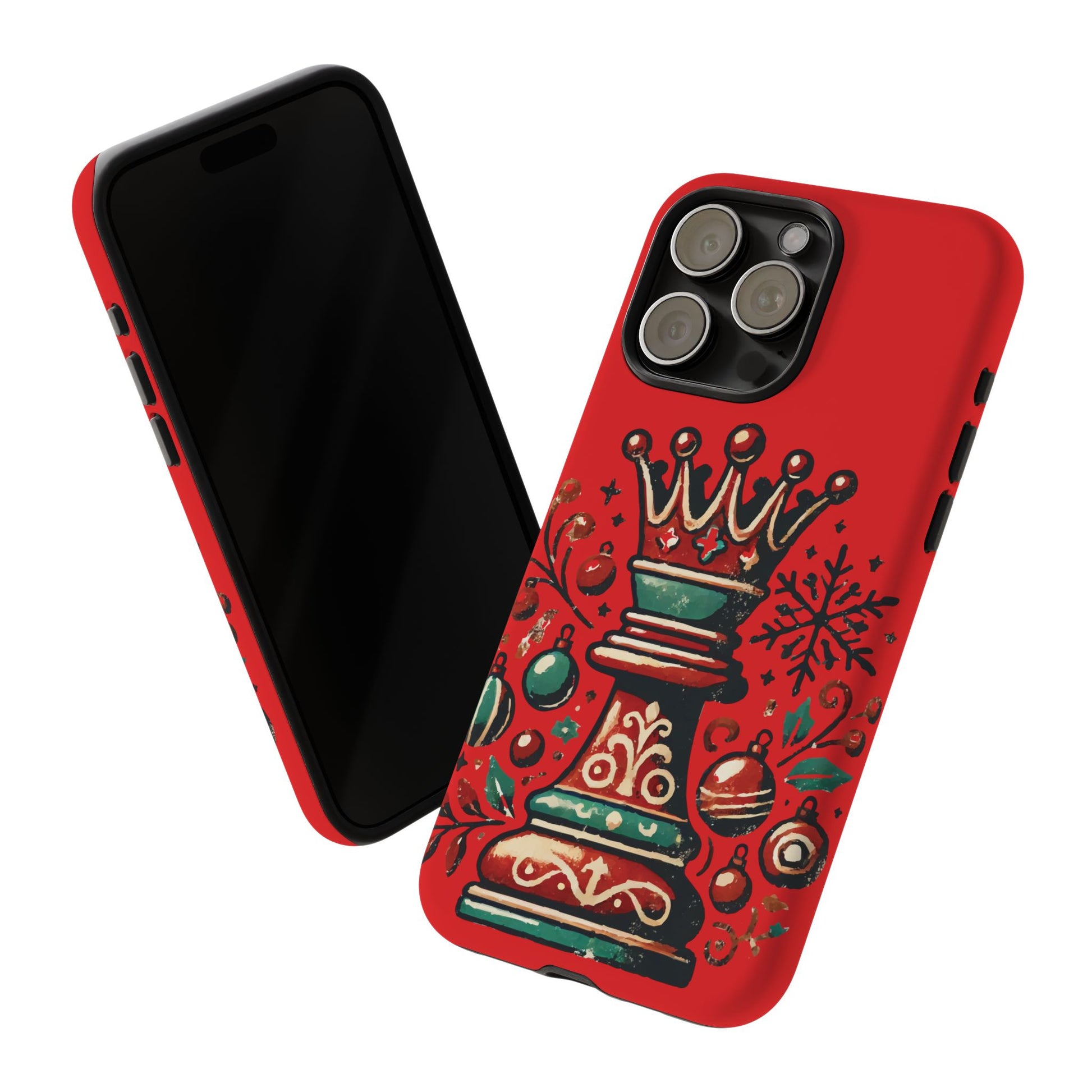 Funda Tough Case Reina Ajedrez Vintage Navideño – Protección y Estilo   Phone Case